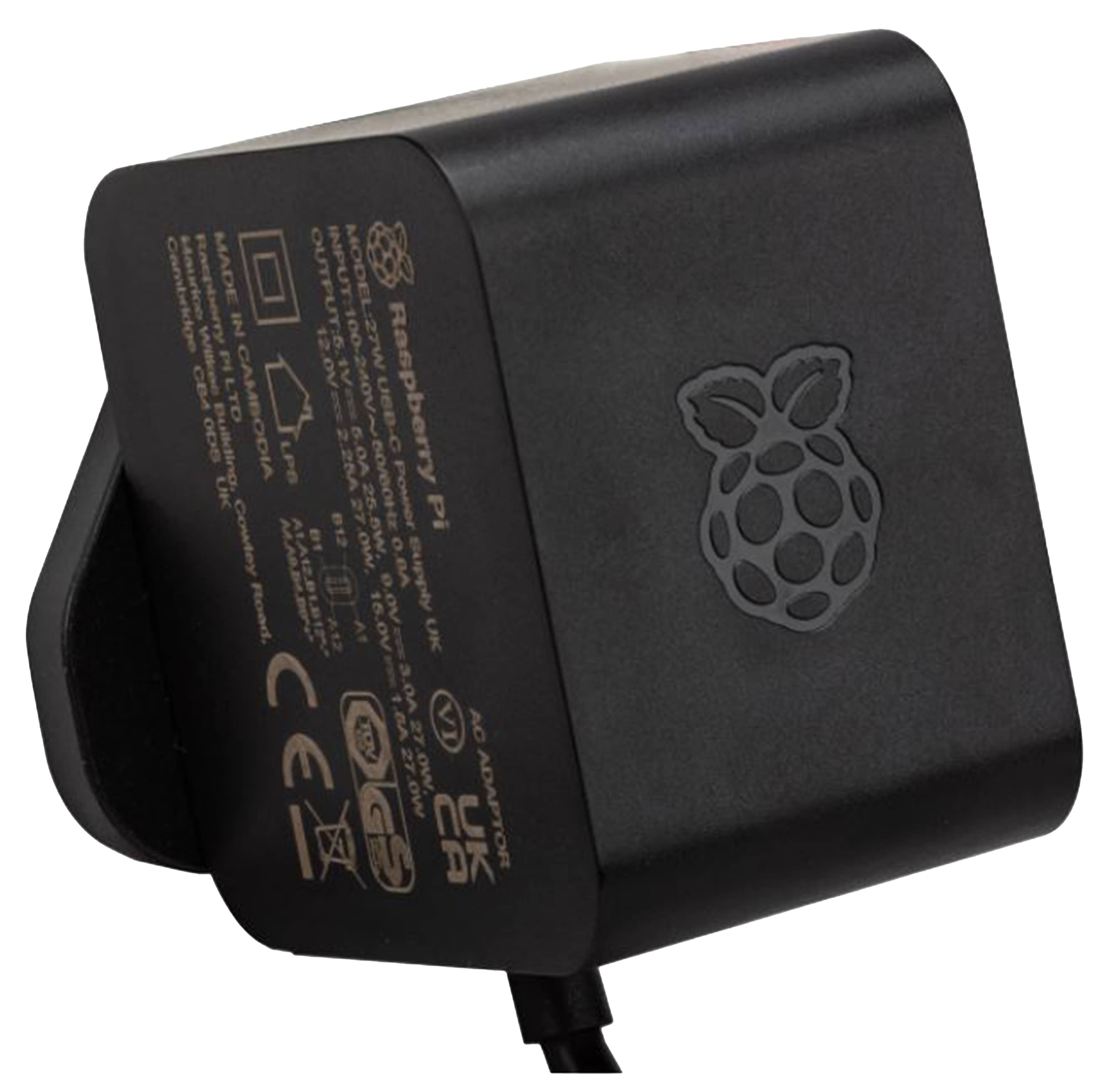 RASPBERRY PI Netzteil, USB-C, 27 W, schwarz