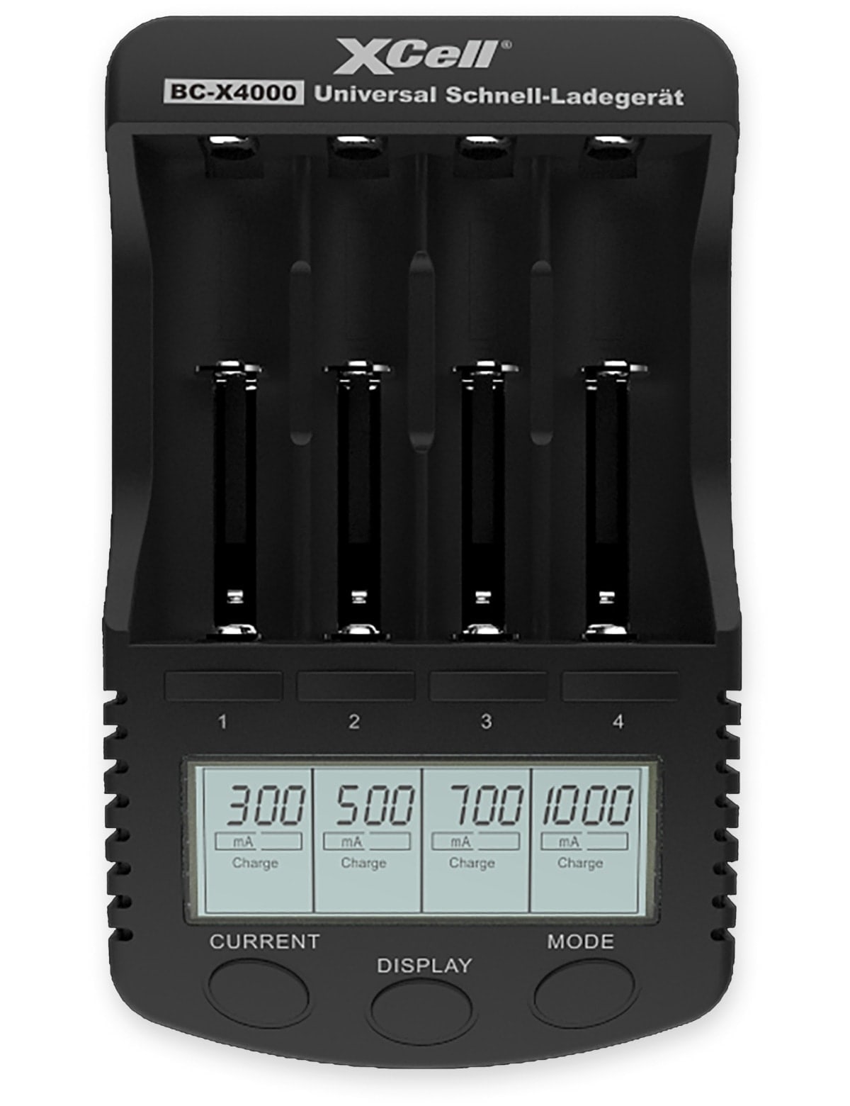 XCELL Ladegerät BC-X4000, mit LCD-Display XCELL Ladegerät BC-X4000, mit LCD-Display