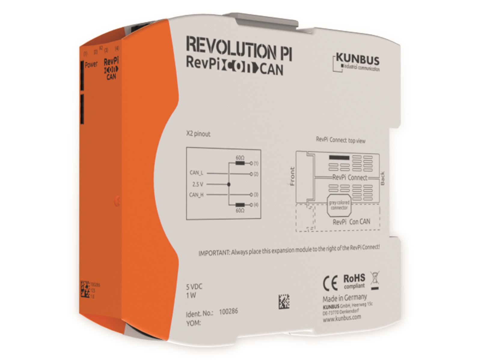 KUNBUS Revolution PI Erweiterungsmodul Con CAN PR100286