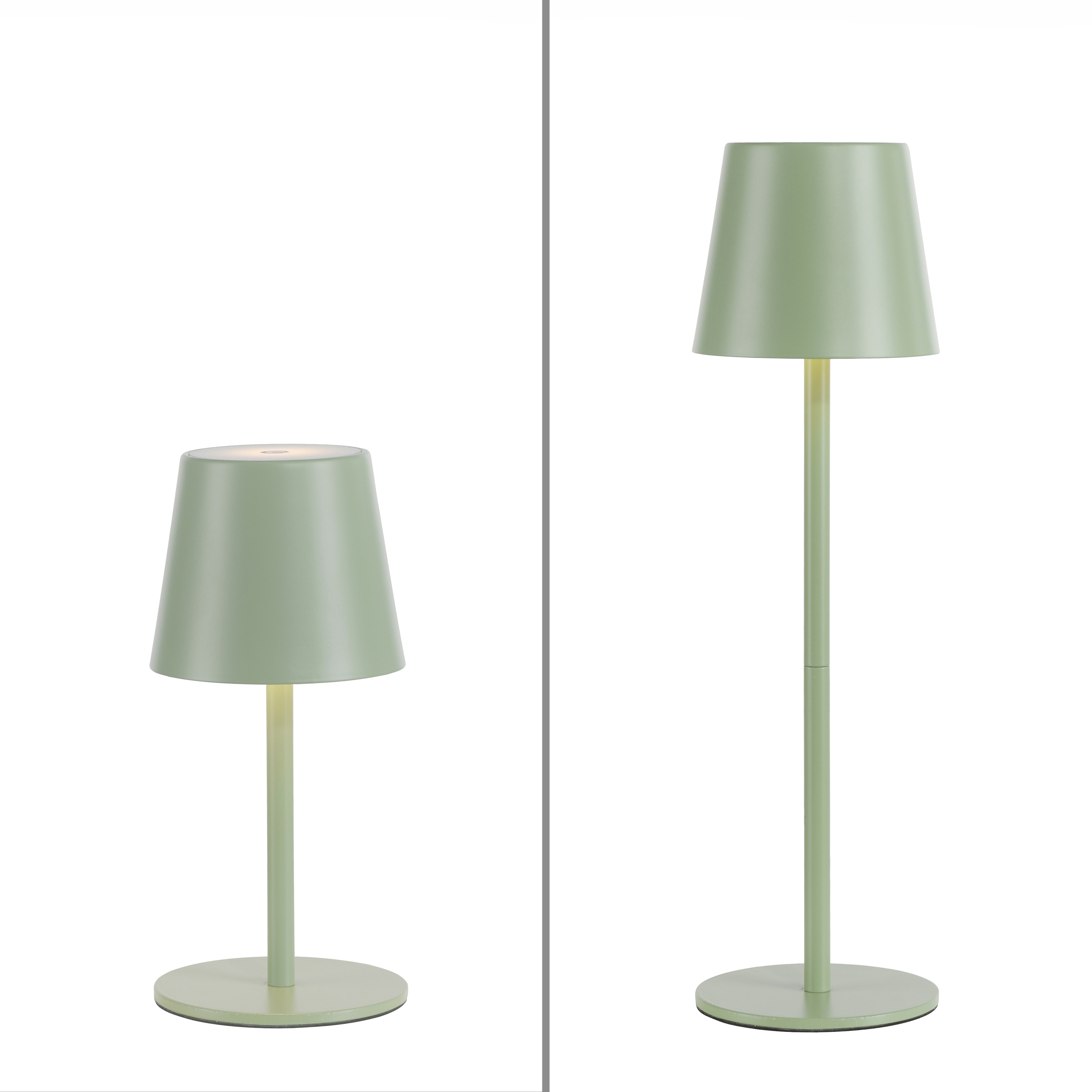 JUST LIGHT LED-Akku-Tischleuchte 19250-43 grün, 2,5 W, 320 lm, 3000 K, IP54 JUST LIGHT LED-Akku-Tischleuchte 19250-43 grün, 2,5 W, 320 lm, 3000 K, IP54