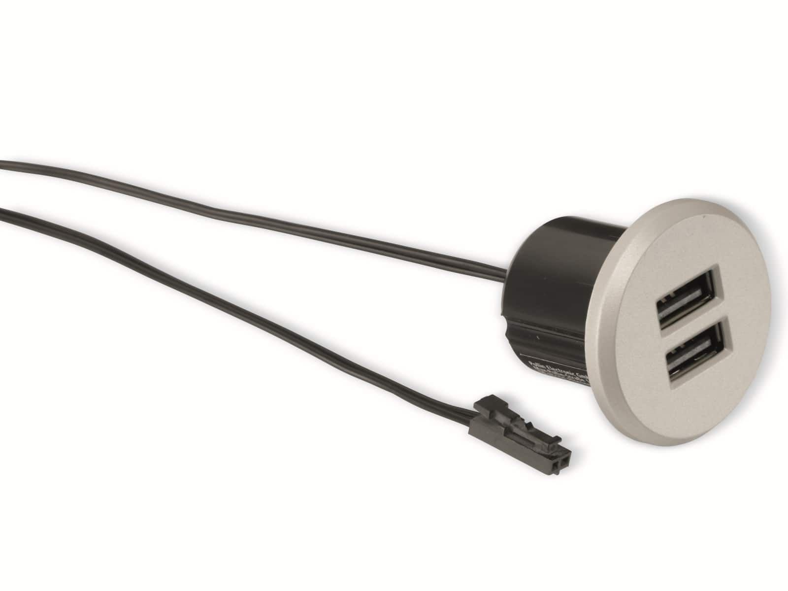 QUATPOWER USB-Einbau-Lader UL-5USB3.4, 5V-/3,4A, 2-fach
