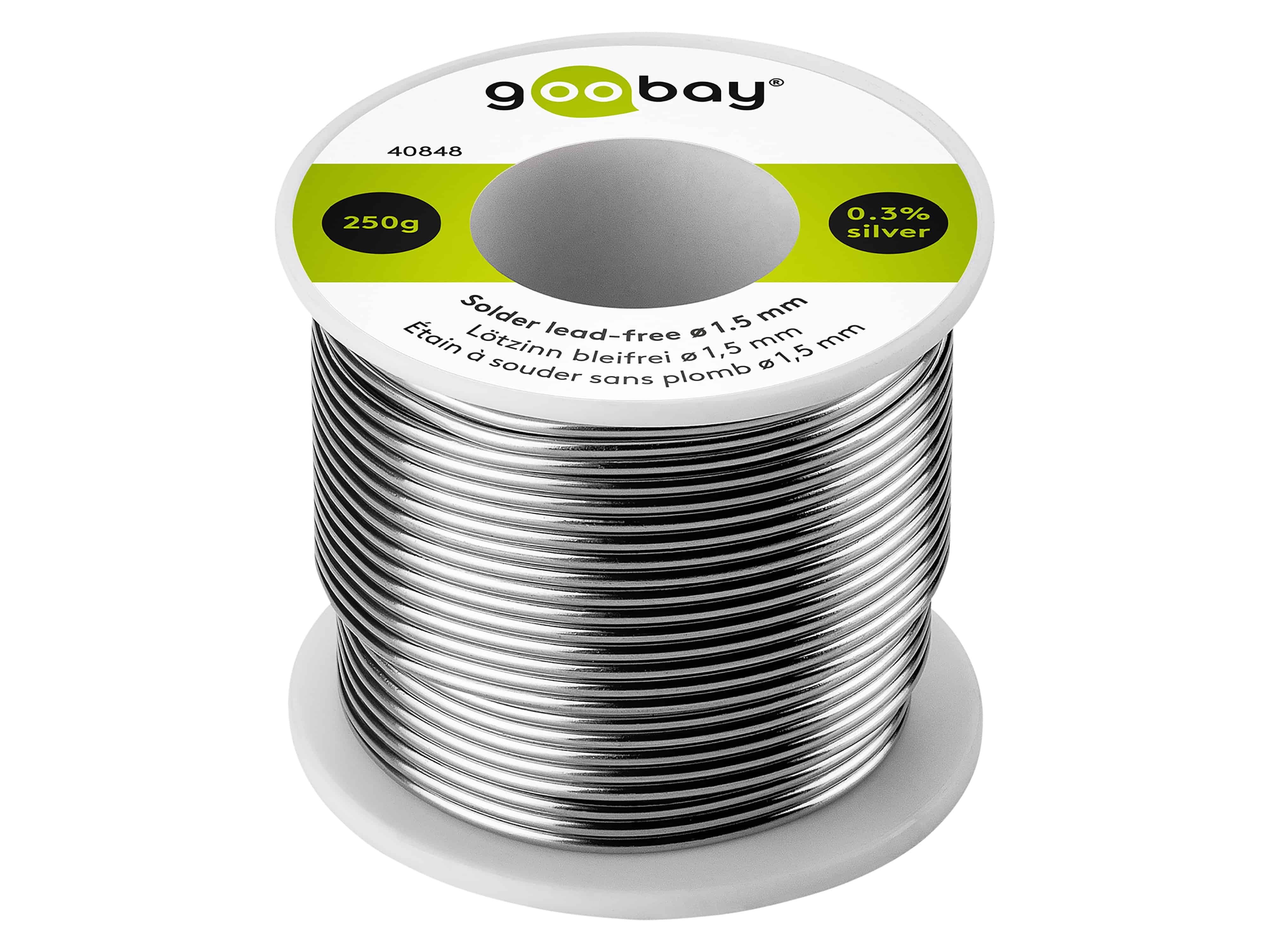 GOOBAY Lötzinn Essential, 250 g, Ø 1,5 mm GOOBAY Lötzinn Essential, 250 g, Ø 1,5 mm