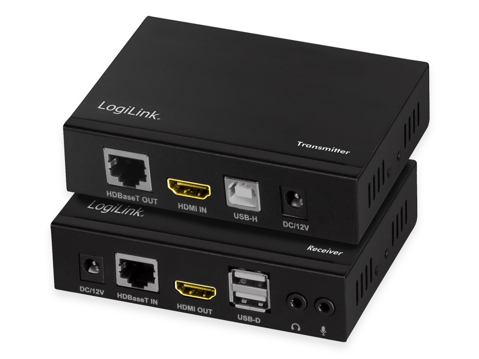 LOGILINK HDMI-HDBaseT-Extender-Set HD0029, 100 m, 6x USB-A, 4K/60 Hz