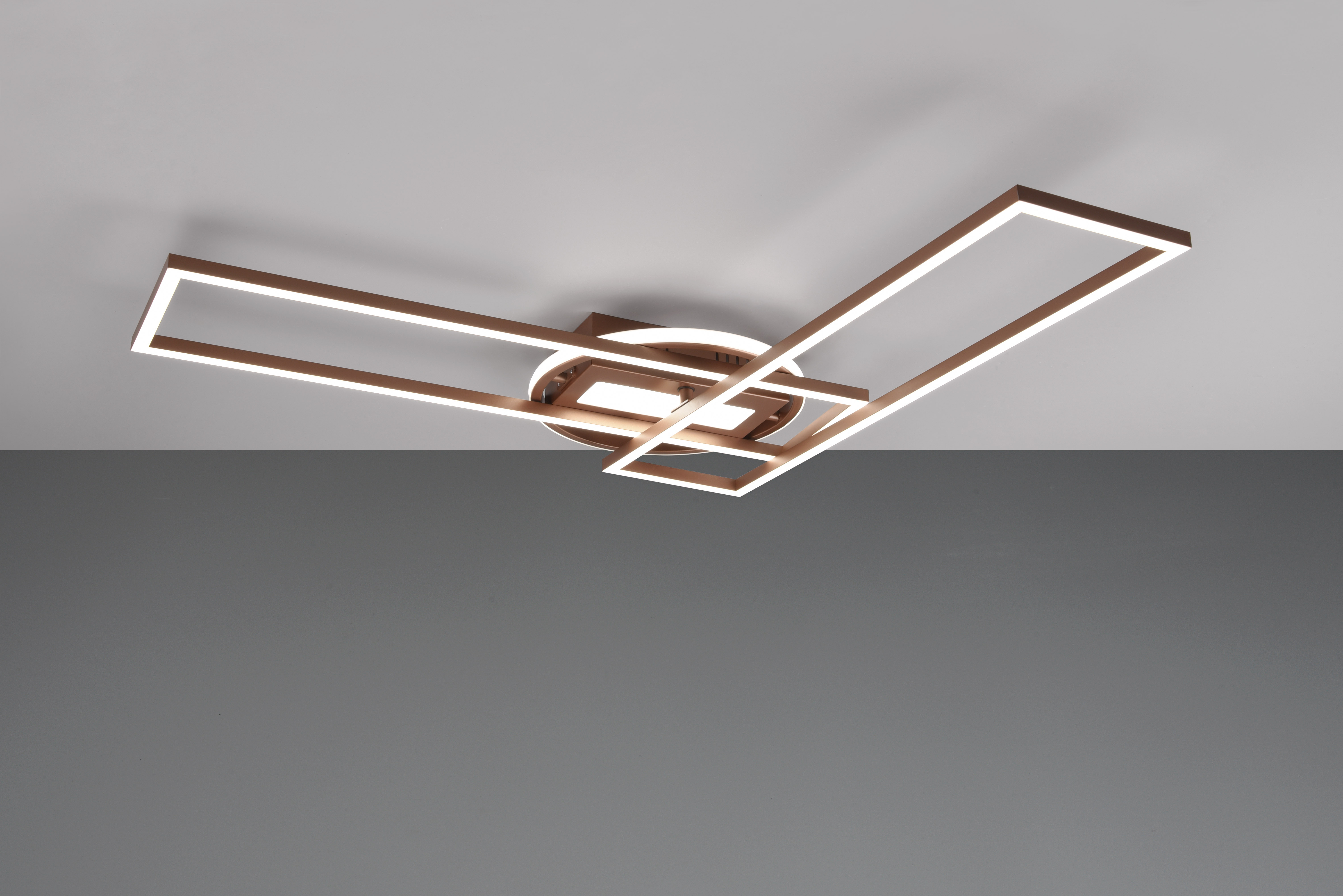 REALITY LED-Deckenleuchte Twister R67183165 coffee, 30 W, 4500 lm, CCT REALITY LED-Deckenleuchte Twister R67183165 coffee, 30 W, 4500 lm, CCT