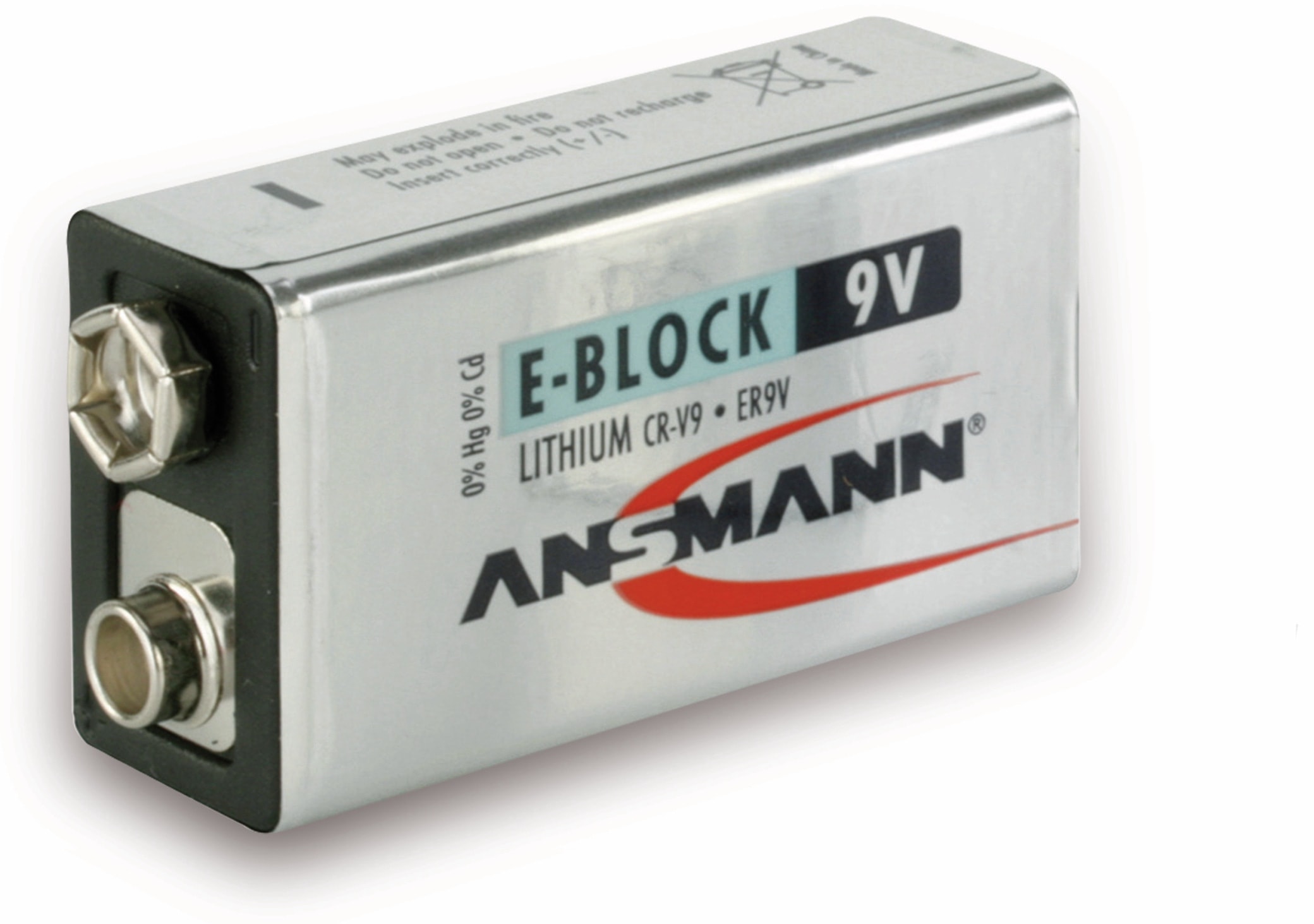 ANSMANN 9V-Blockbatterie, Extreme Lithium ANSMANN 9V-Blockbatterie, Extreme Lithium
