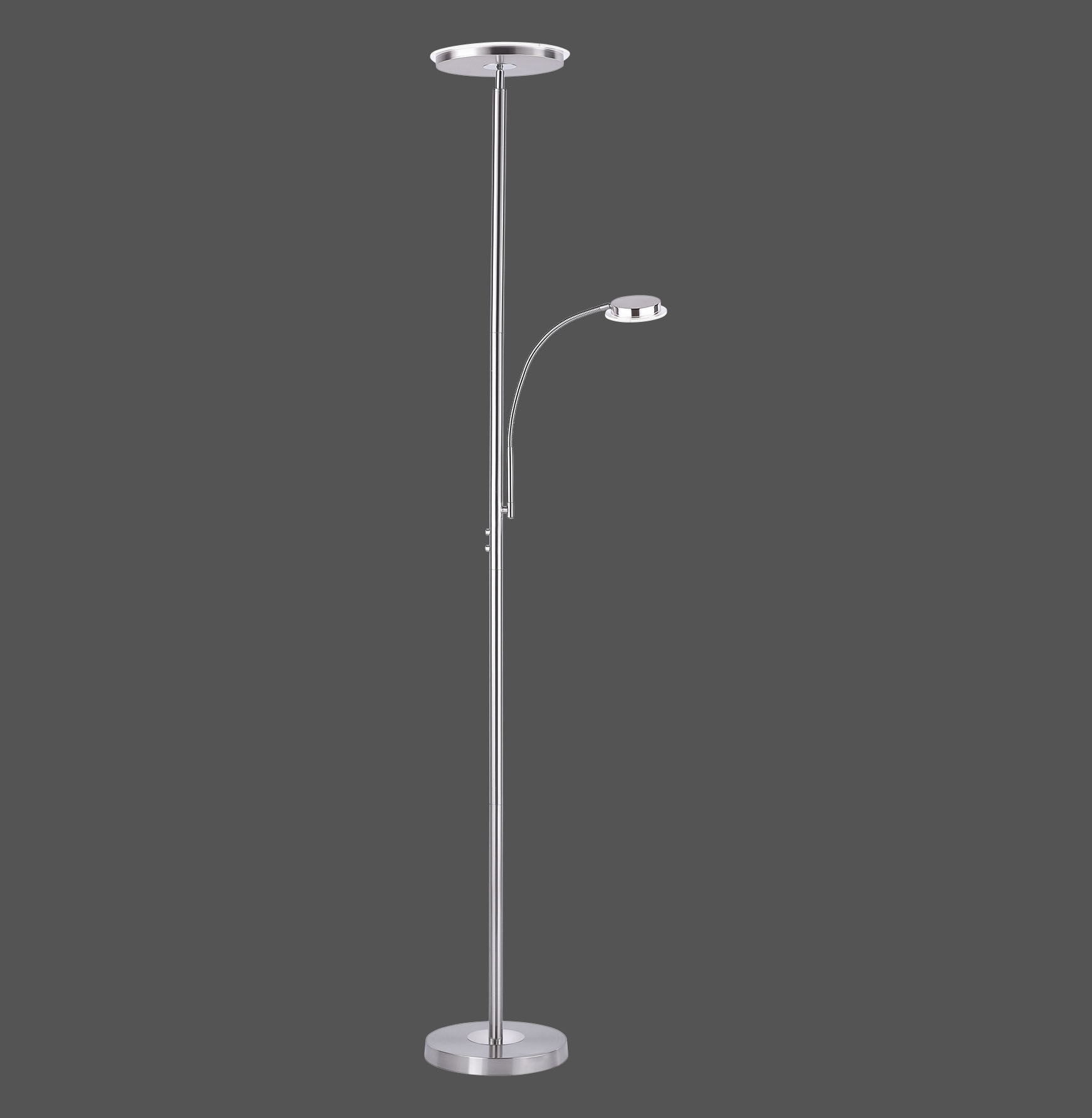 JUST LIGHT LED-Stehleuchte 11709-55 stahl, 25,5 W, 2900 lm, 3000 K JUST LIGHT LED-Stehleuchte 11709-55 stahl, 25,5 W, 2900 lm, 3000 K
