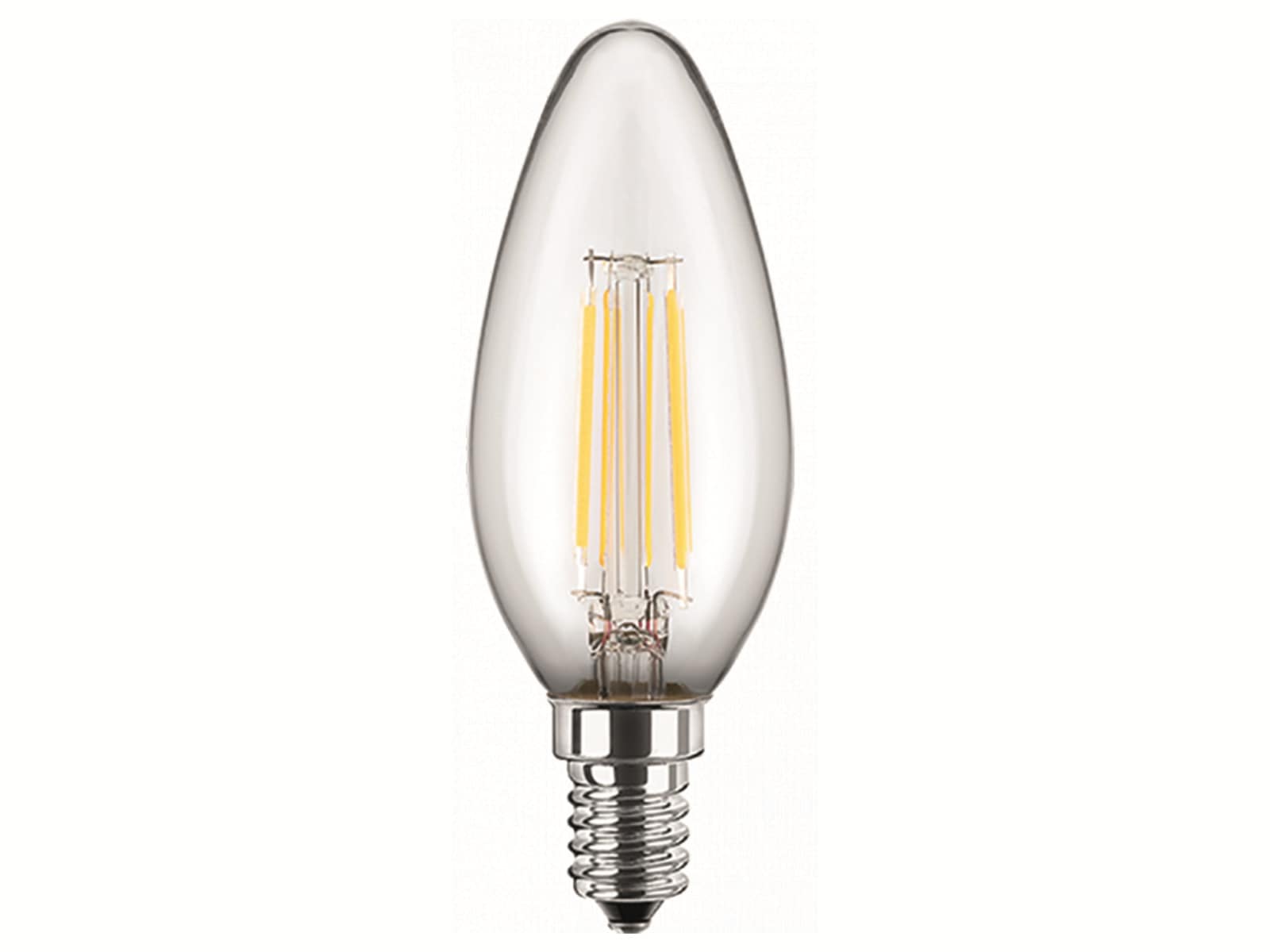 BLULAXA LED-Lampe 48772 Filament, E14, EEK:F, 5 W, 470 lm, 2700K, dimmbar