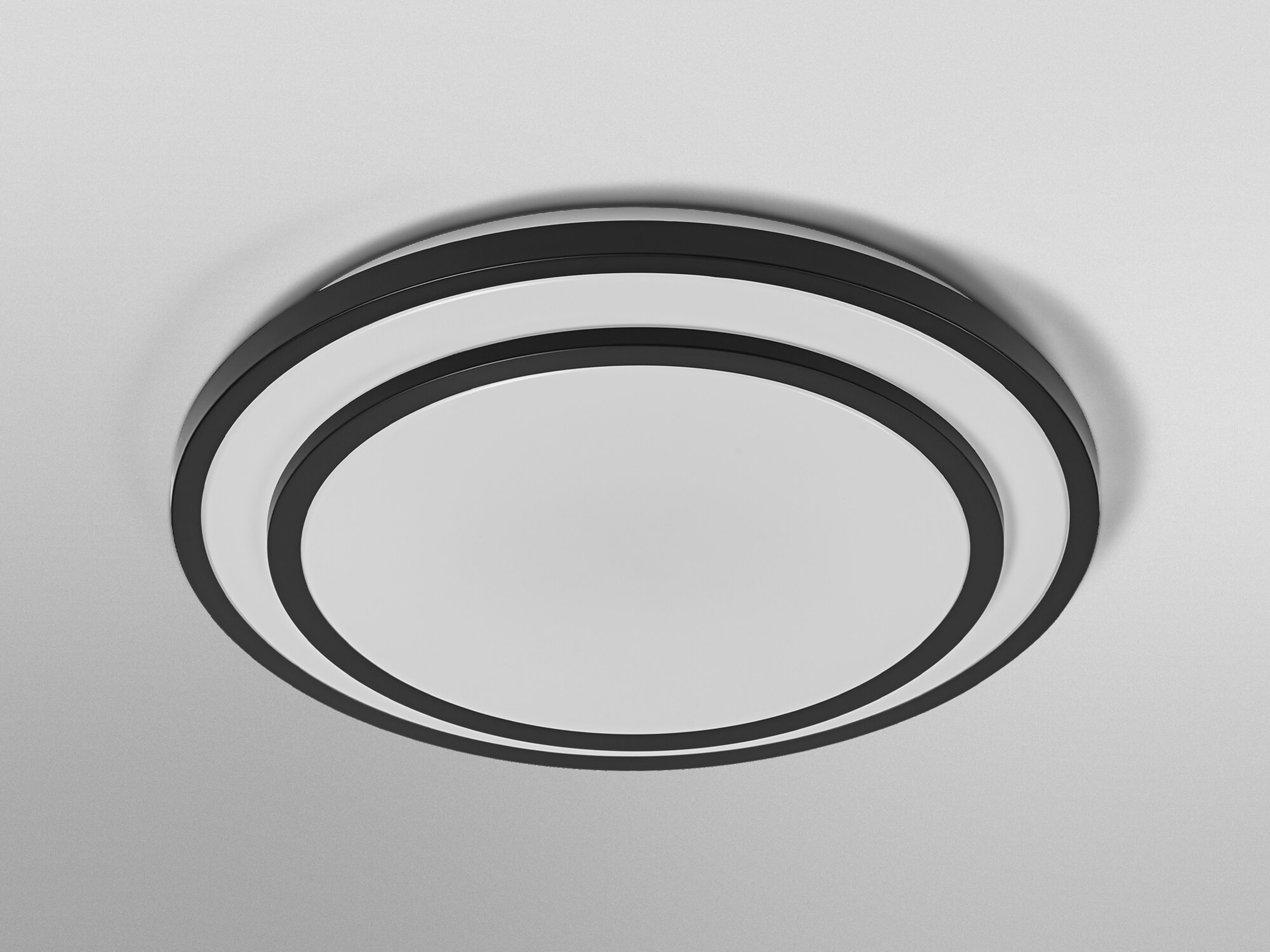 OSRAM LED-Deckenleuchte, 24W, 3000K, 1450lm, warmweiß, IP20, schwarz, Ø39cm OSRAM LED-Deckenleuchte, 24W, 3000K, 1450lm, warmweiß, IP20, schwarz, Ø39cm