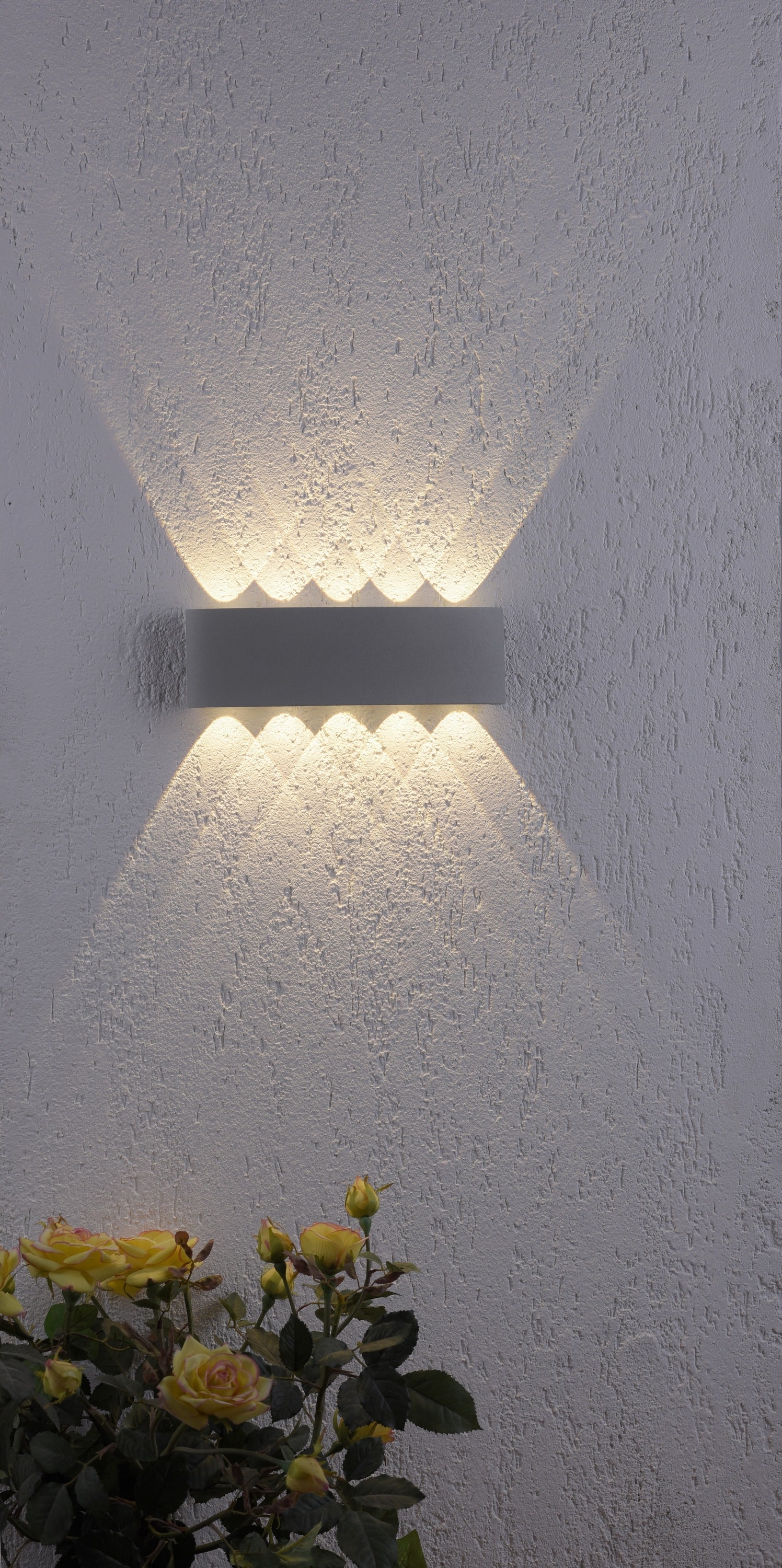 PAUL NEUHAUS LED-Wandleuchte 9489-21 silber, 8 W, 1200 lm, 3000 K, IP54