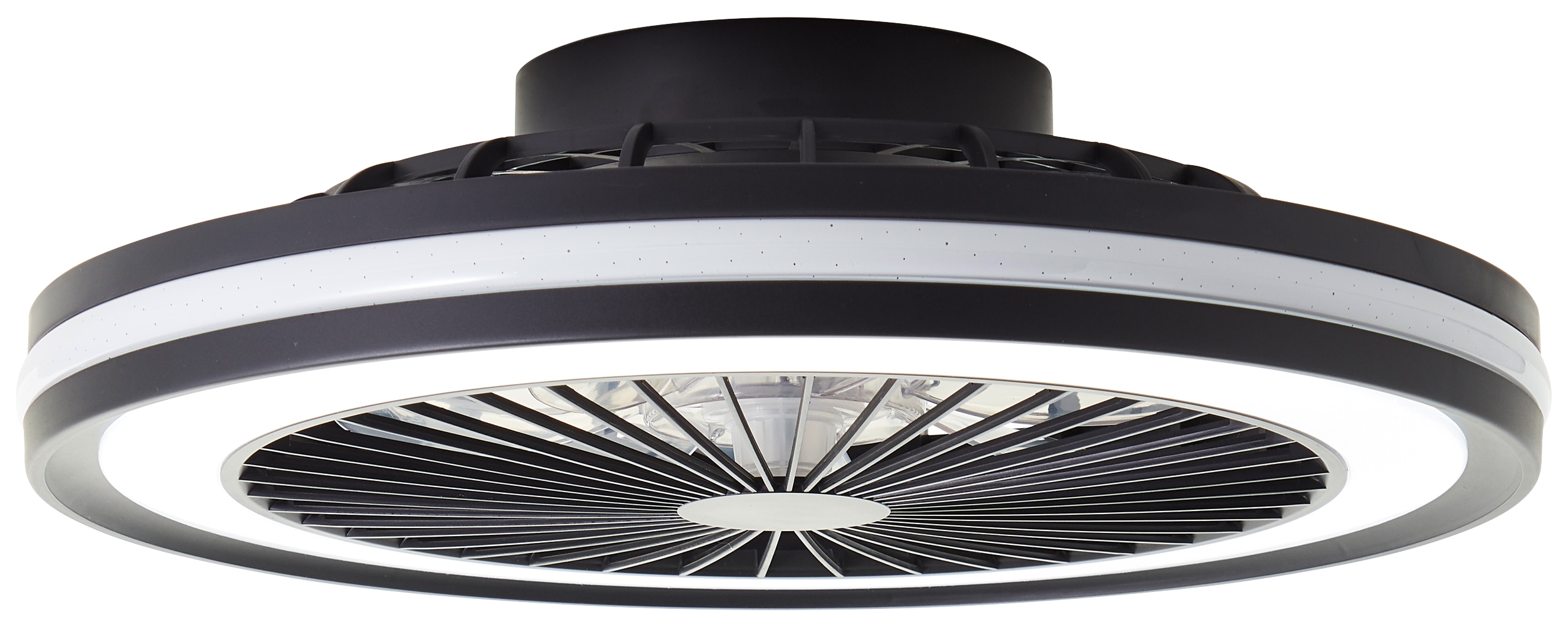 BRILLIANT LED-Deckenleuchte Palmero, mit Ventilator, 40 W, Ø 46,5 cm