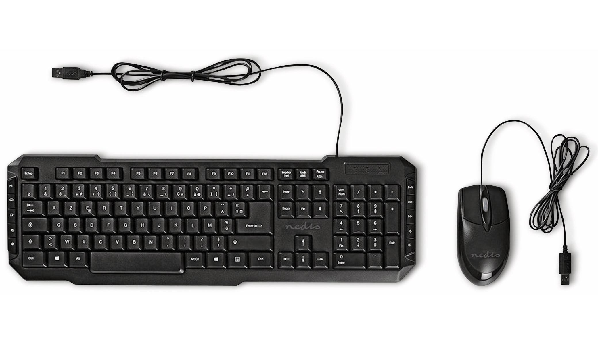 Nedis USB-Tastatur- und Maus-Set schwarz
