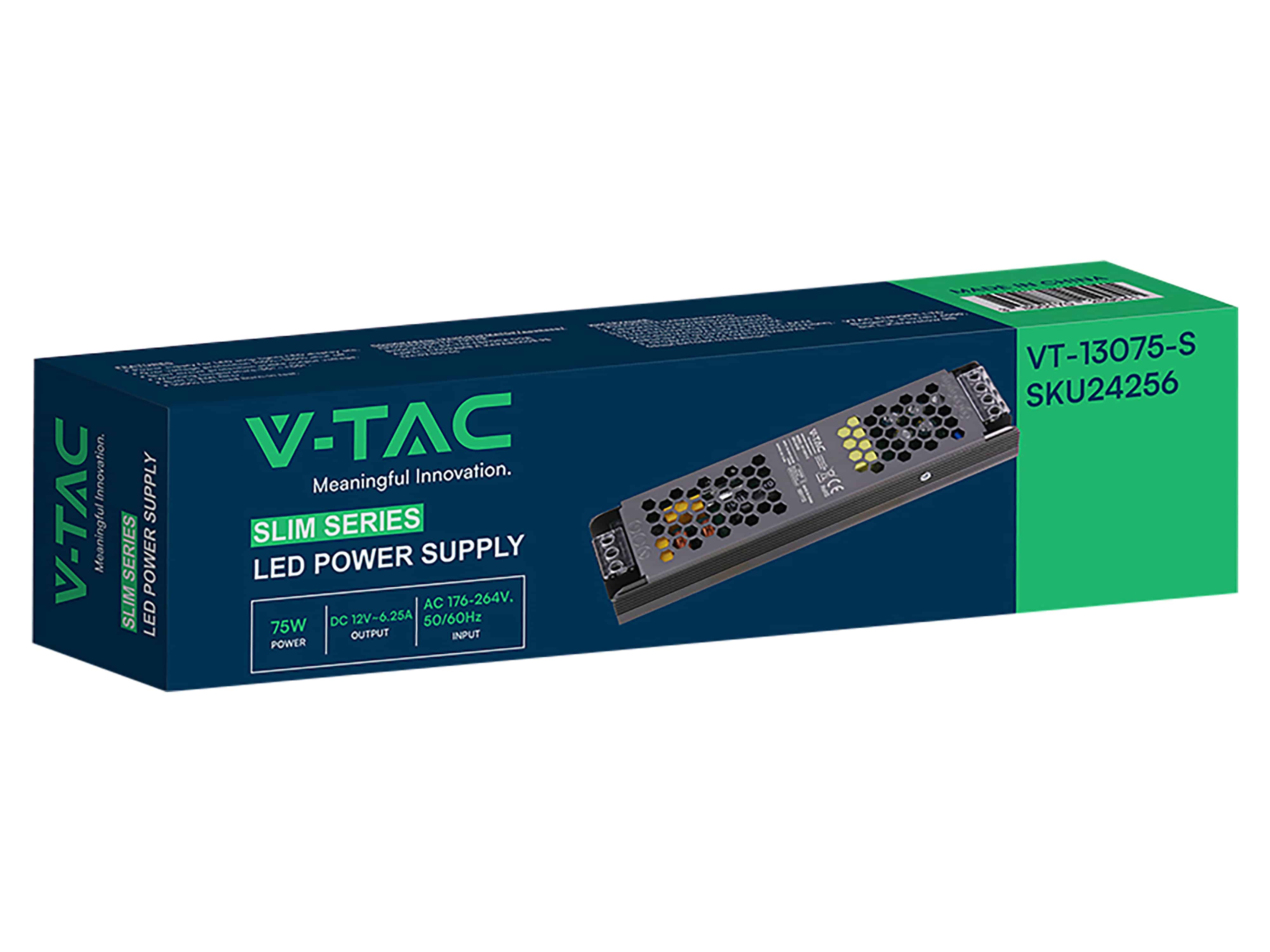 V-TAC Schaltnetzteil, VT-24256, 12V/6,25A, 75W, IP20