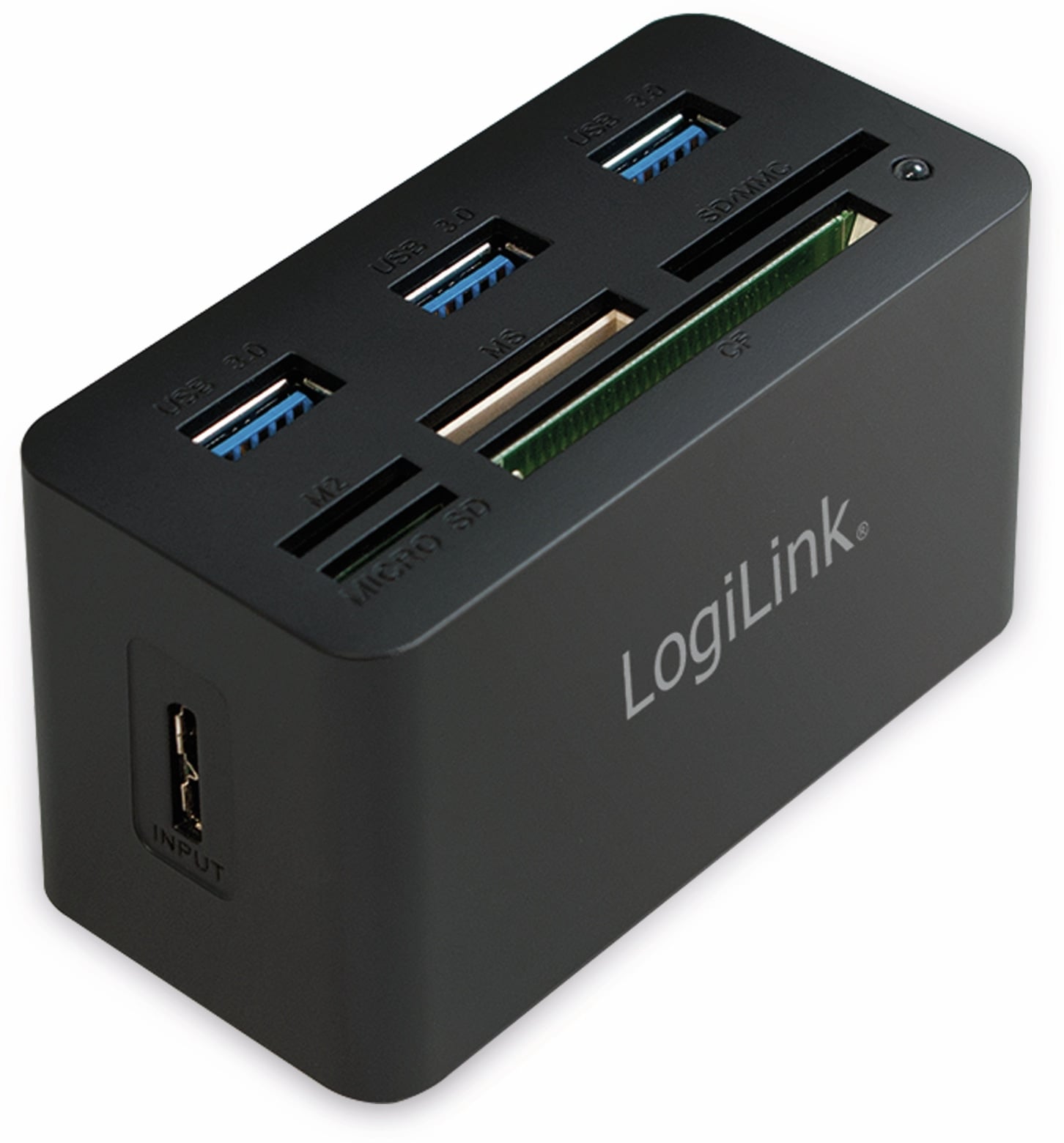 LOGILINK USB 3.0 Cardreader CR0042, 3x USB-A