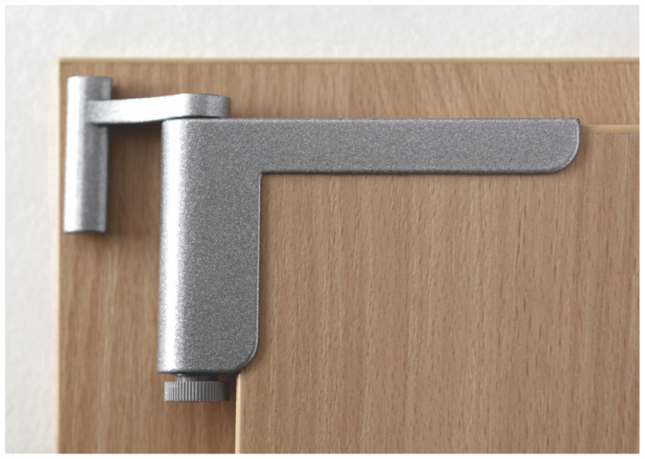 Mini-Türschließer, Clip Close, silber