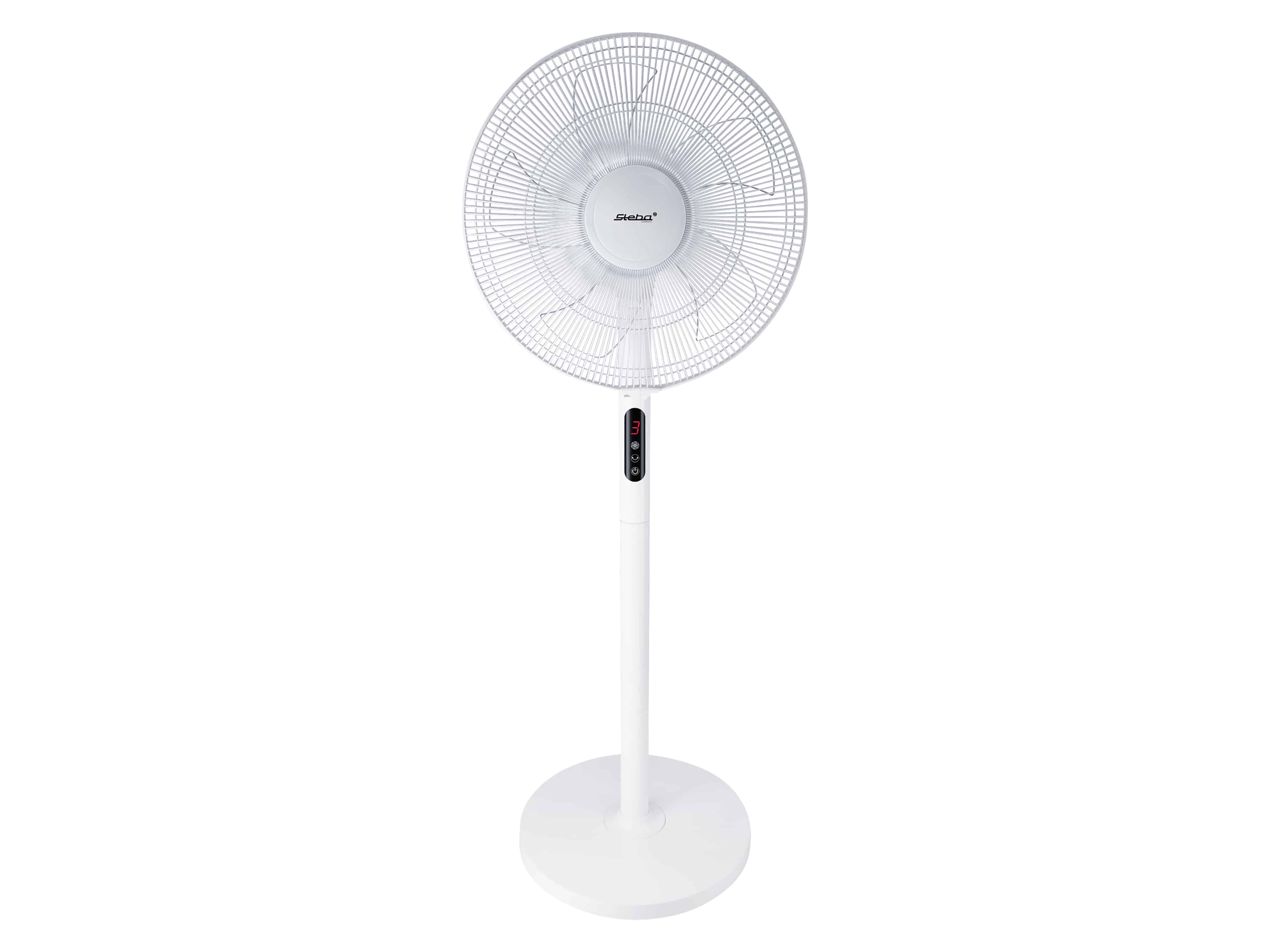 STEBA Standventilator VT 5 NEO, 3 Stufen, Timer, Oszillation, mit FB, weiß
