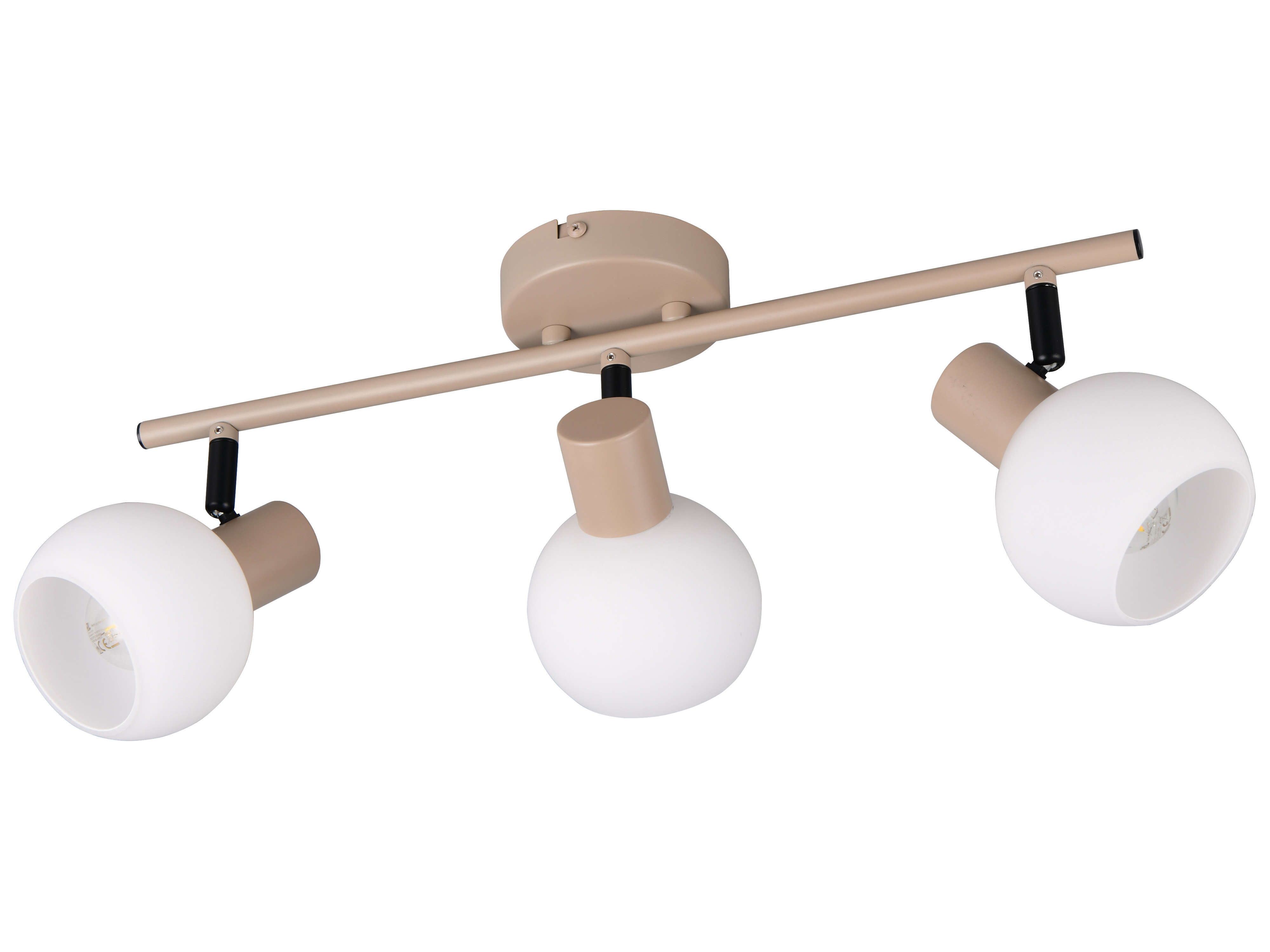 REALITY Deckenleuchte 3 flg. Boba R86373043, E14, ohne LM, IP20, beige