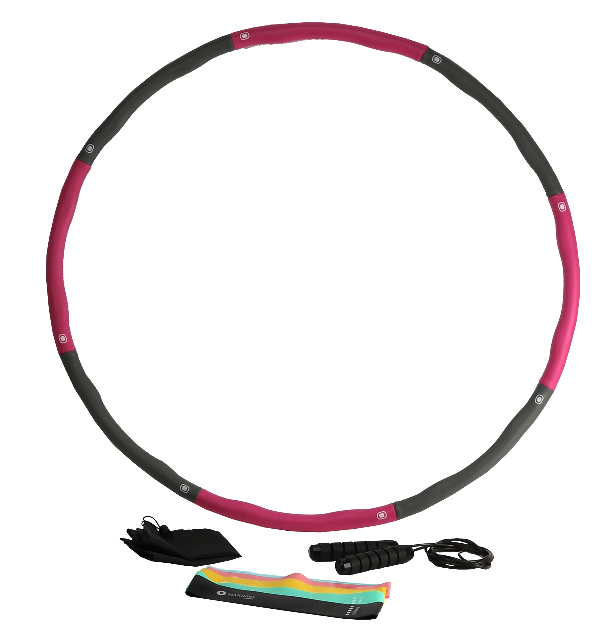 MAXIMIO Sports Hula-Hoop-Set, pink Hula-Hoop-Set, MAXIMIO Sports, pink