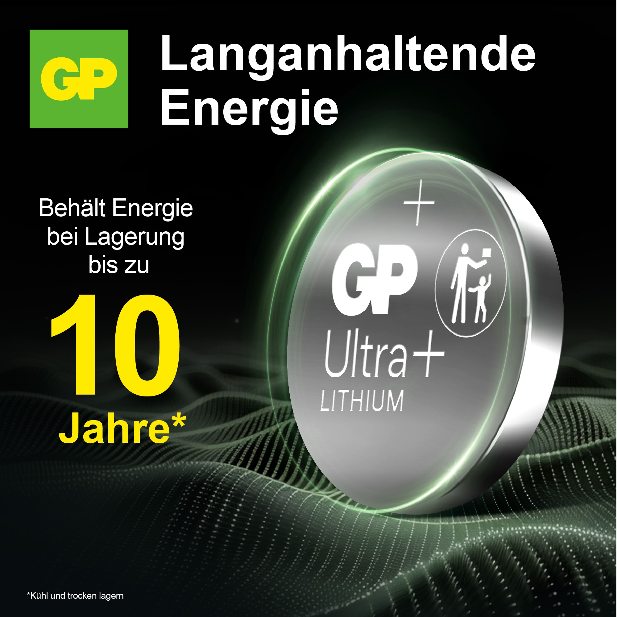 GP Ultra Plus, CR2025 Lithium Knopfzelle, 3 V, 5 Stück