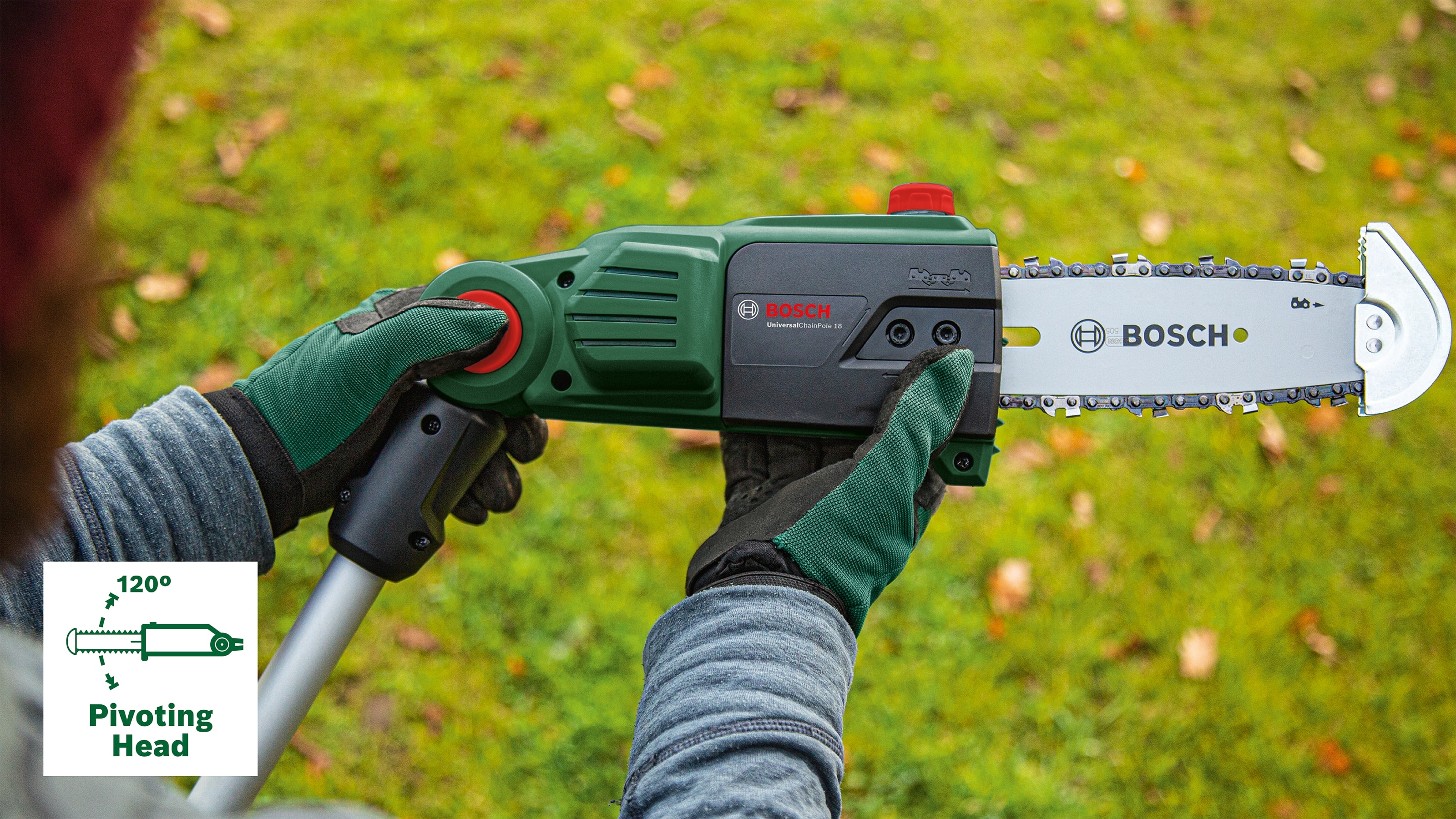 BOSCH Akku-Hochentaster, UniversalChainPole 18, 06008B3101, Solo BOSCH Akku-Hochentaster, UniversalChainPole 18, 06008B3101, Solo
