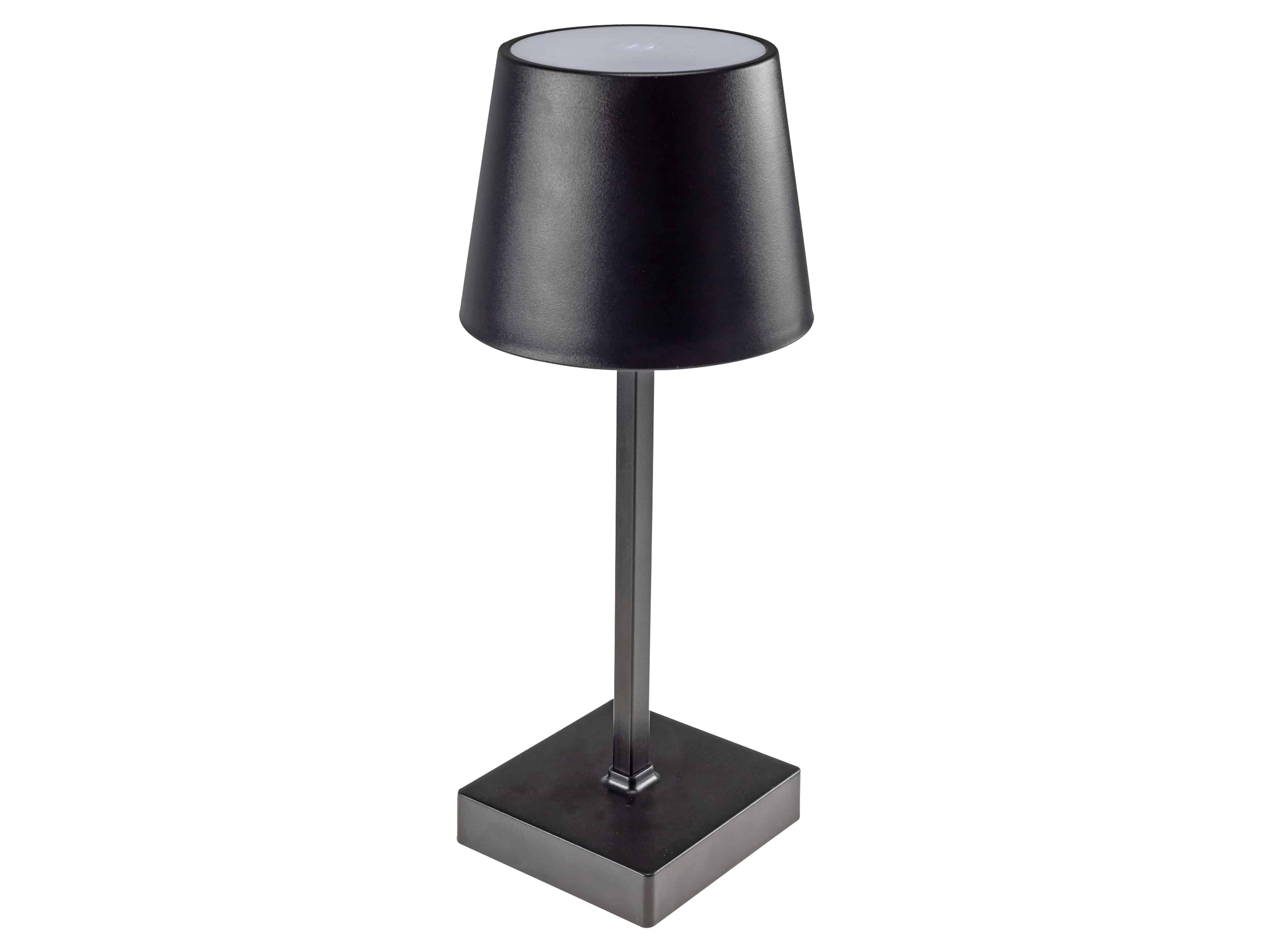 CHILITEC LED Tischleuchte, dimmbar, batteriebetrieben, schwarz CHILITEC LED Tischleuchte, dimmbar, batteriebetrieben, schwarz