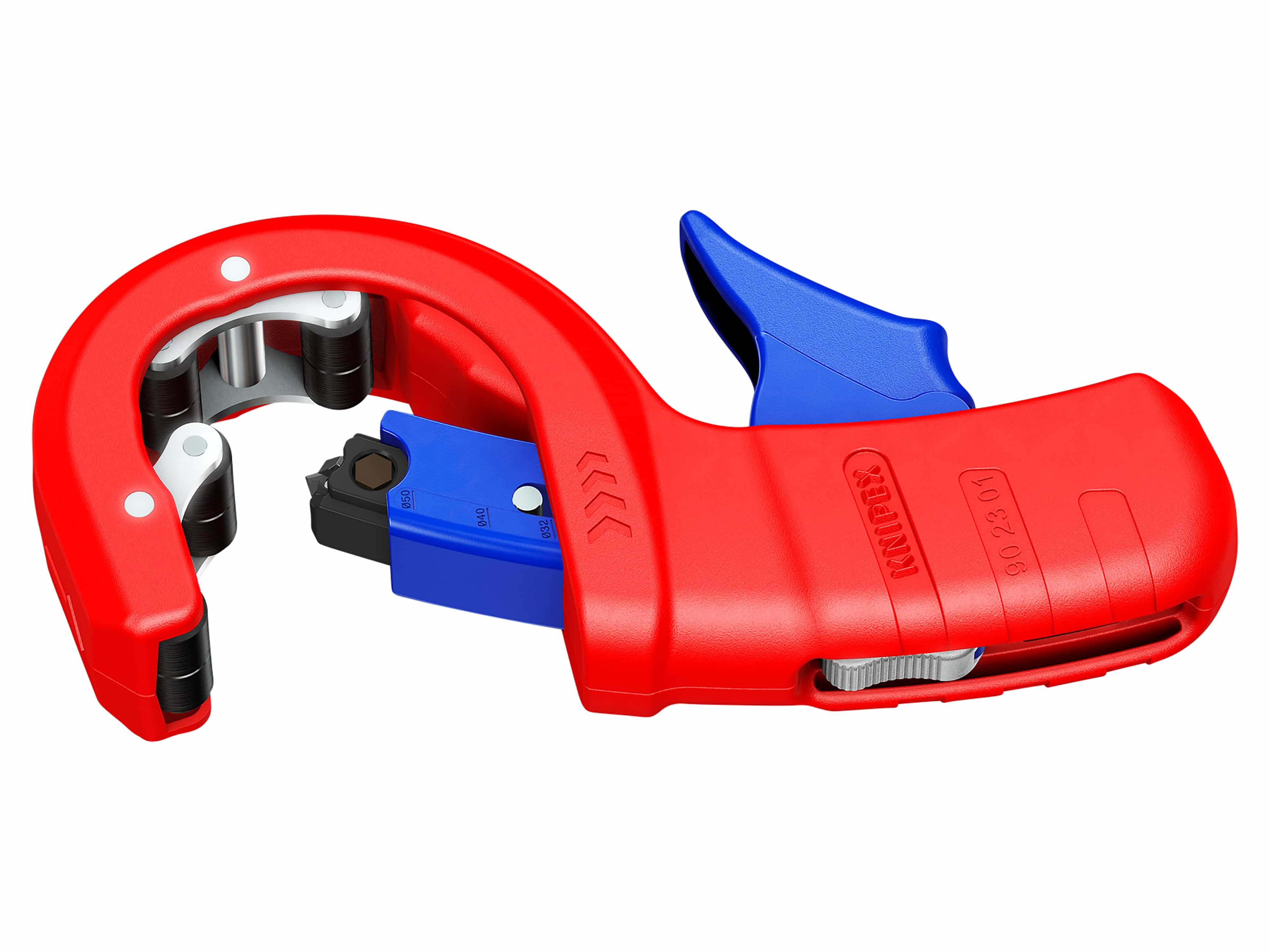 KNIPEX Rohrabschneider, DP50, 90 23 01 BK, für Kunststoff-Abflussrohre