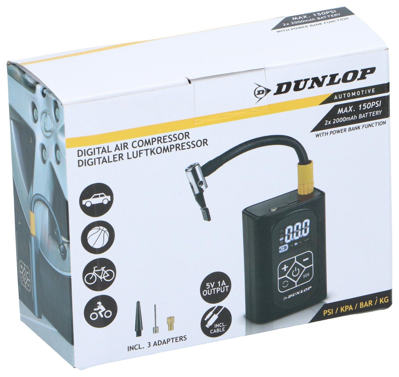 DUNLOP Digitaler Luftkompressor DUNLOP Digitaler Luftkompressor