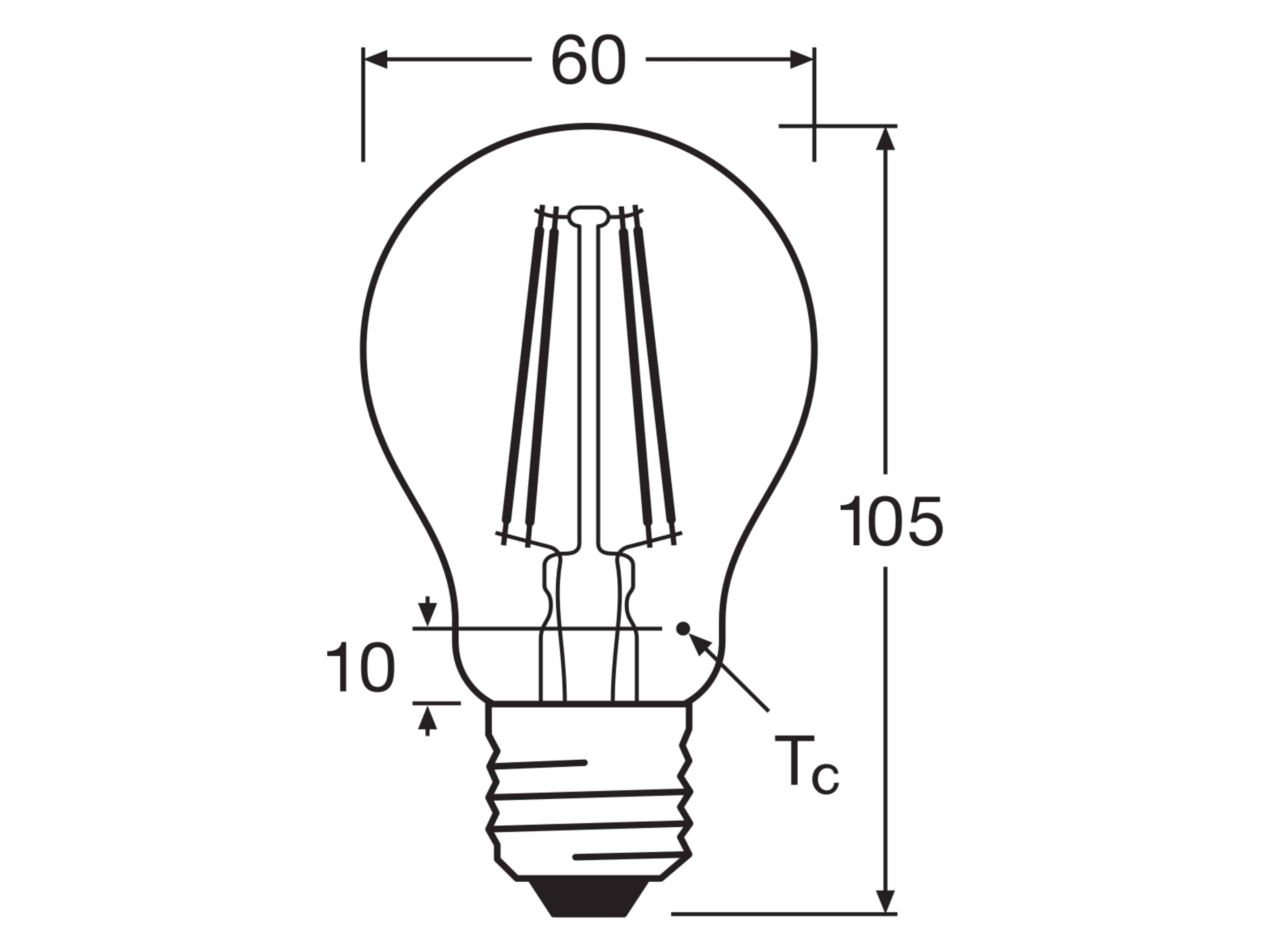 OSRAM Led-Lampe, E27, 6,5W, 6500K, EEK: E, 806lm, Tageslichtweiß OSRAM Led-Lampe, E27, 6,5W, 6500K, EEK: E, 806lm, Tageslichtweiß