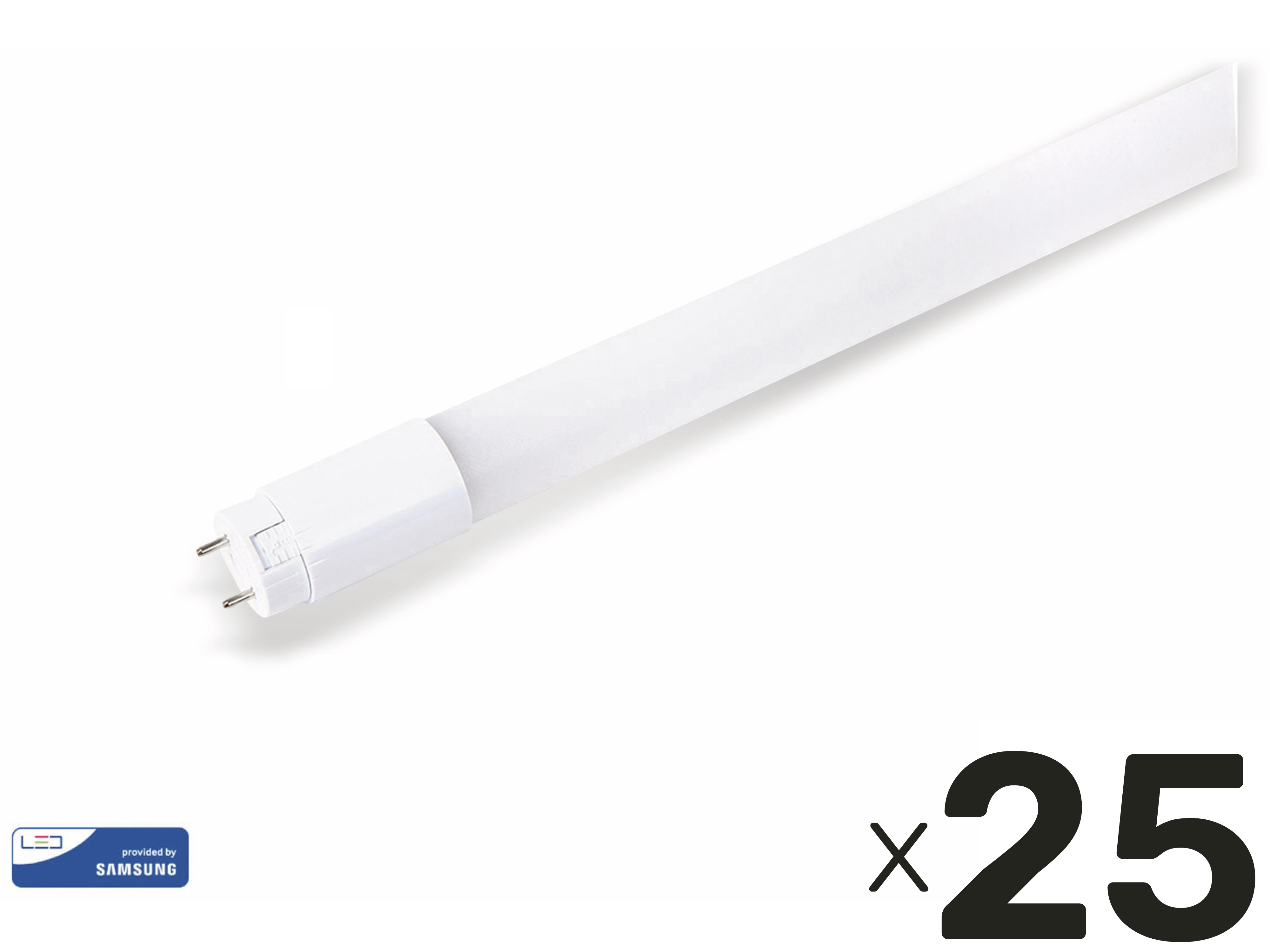 V-TAC LED-Röhre VT-152, HIGH LUMEN, EEK: E, 22 W, 3000 lm, G13, 4000 K, 150 cm, 25 Stück V-TAC LED-Röhre VT-152, HIGH LUMEN, EEK: E, 22 W, 3000 lm, G13, 4000 K, 150 cm, 25 Stück