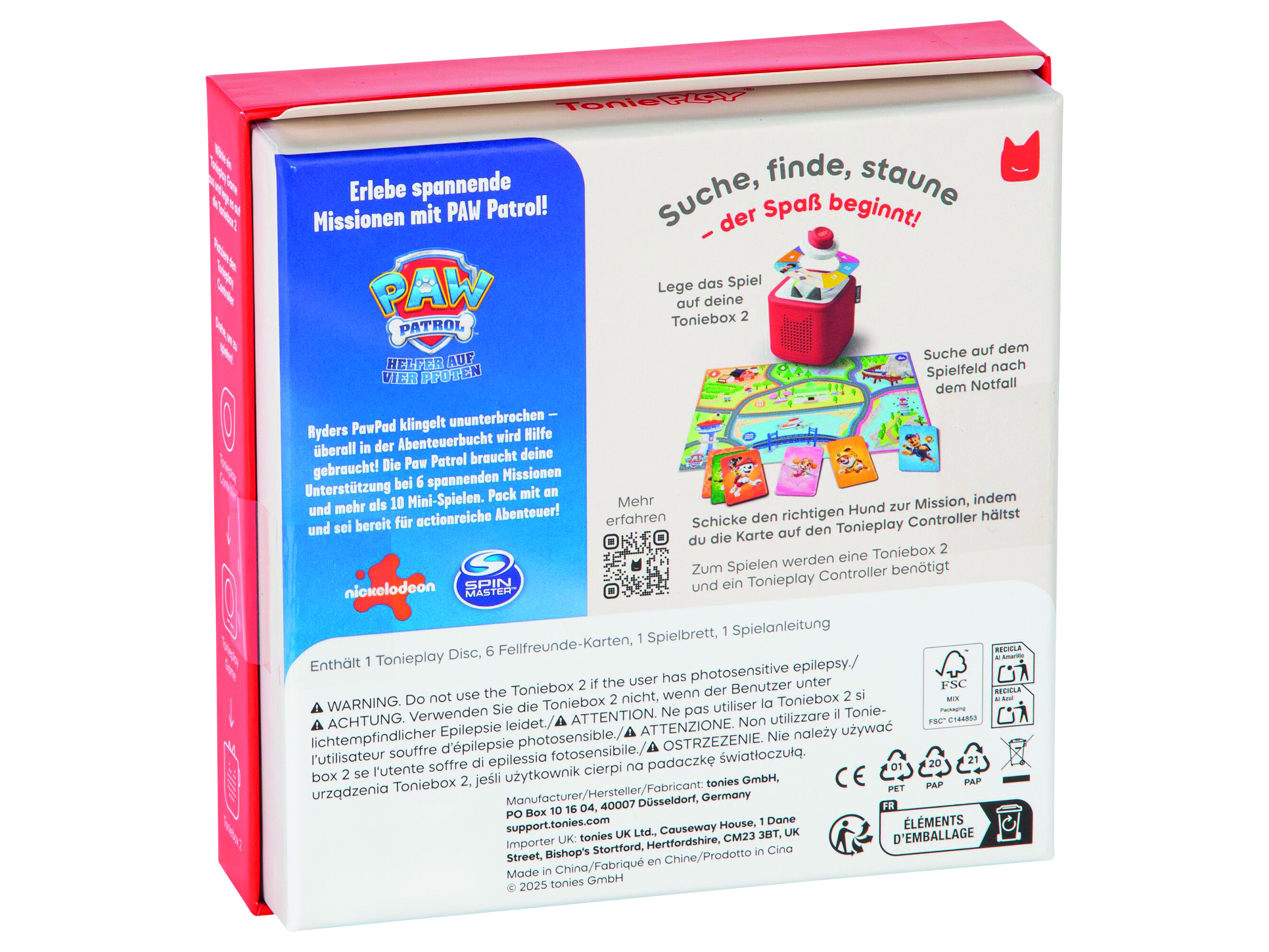 TONIES Toniebox 2 Starter-Set, Rot, ab 1 Jahr, Bluetooth TONIES Toniebox 2 Starter-Set, Rot, ab 1 Jahr, Bluetooth