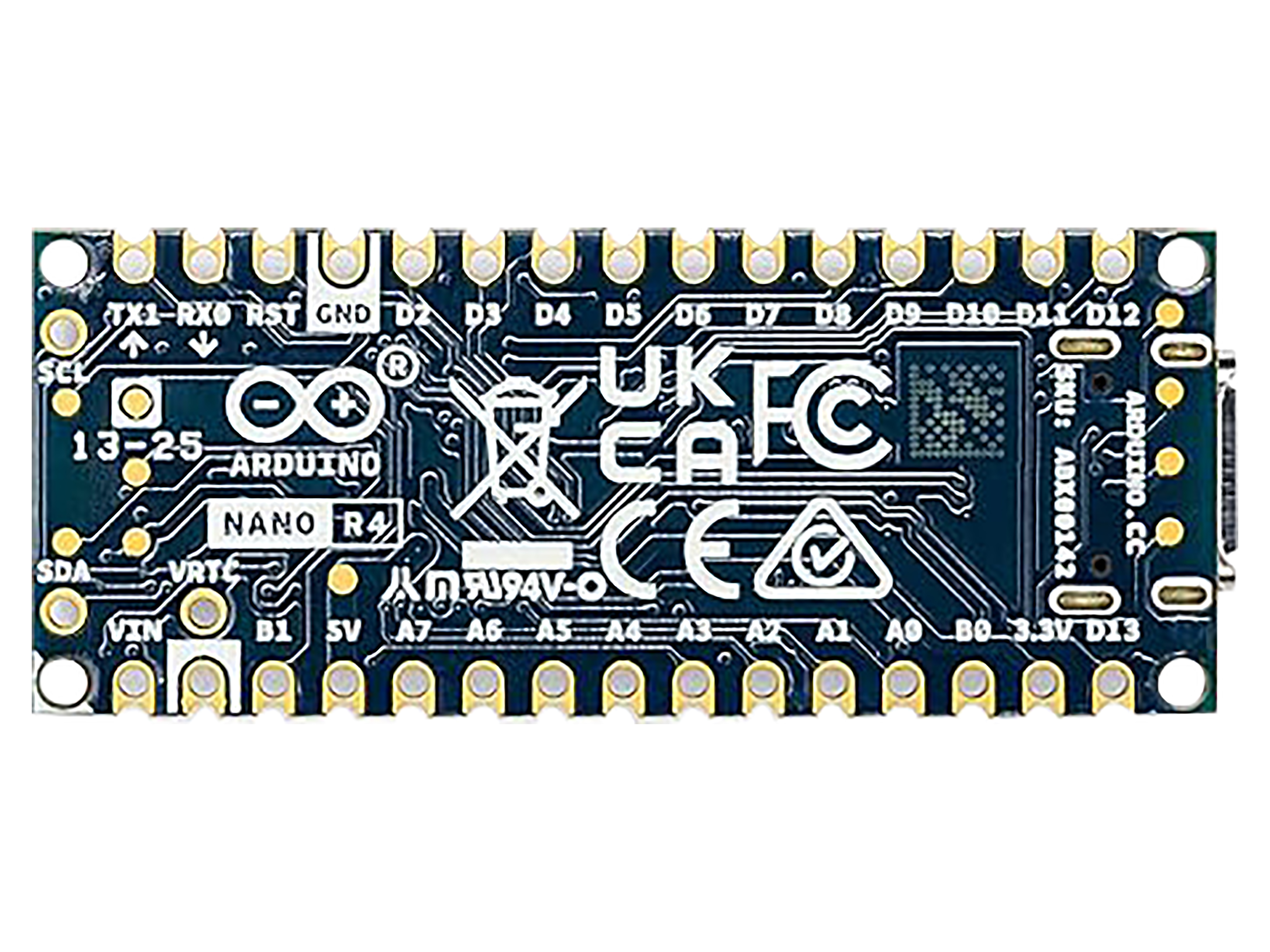 ARDUINO Nano R4 Mikrocontroller-Board ohne Header