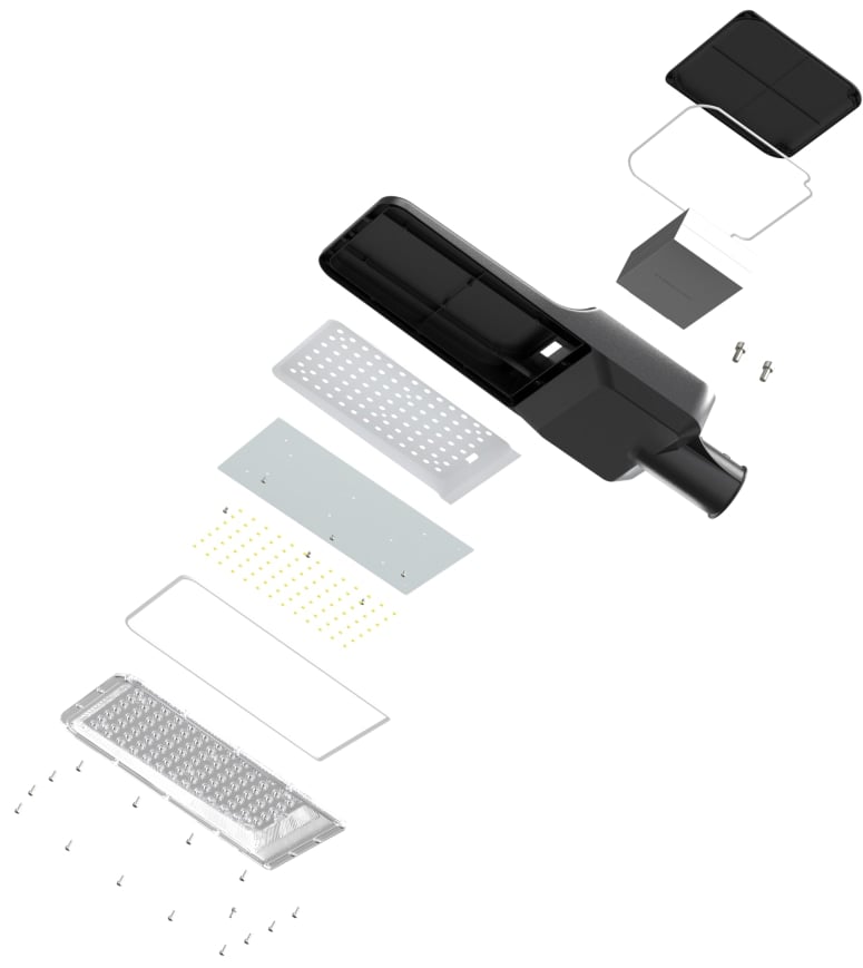 ENOVALITE Solar LED-Straßenleuchte-PRO, 400 W, 5200 lm, 6500 K ENOVALITE Solar LED-Straßenleuchte-PRO, 400 W, 5200 lm, 6500 K