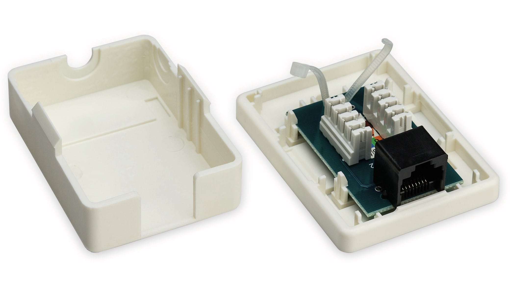 GOOBAY CAT.6 Anschlussdose 1-fach, UTP, weiß