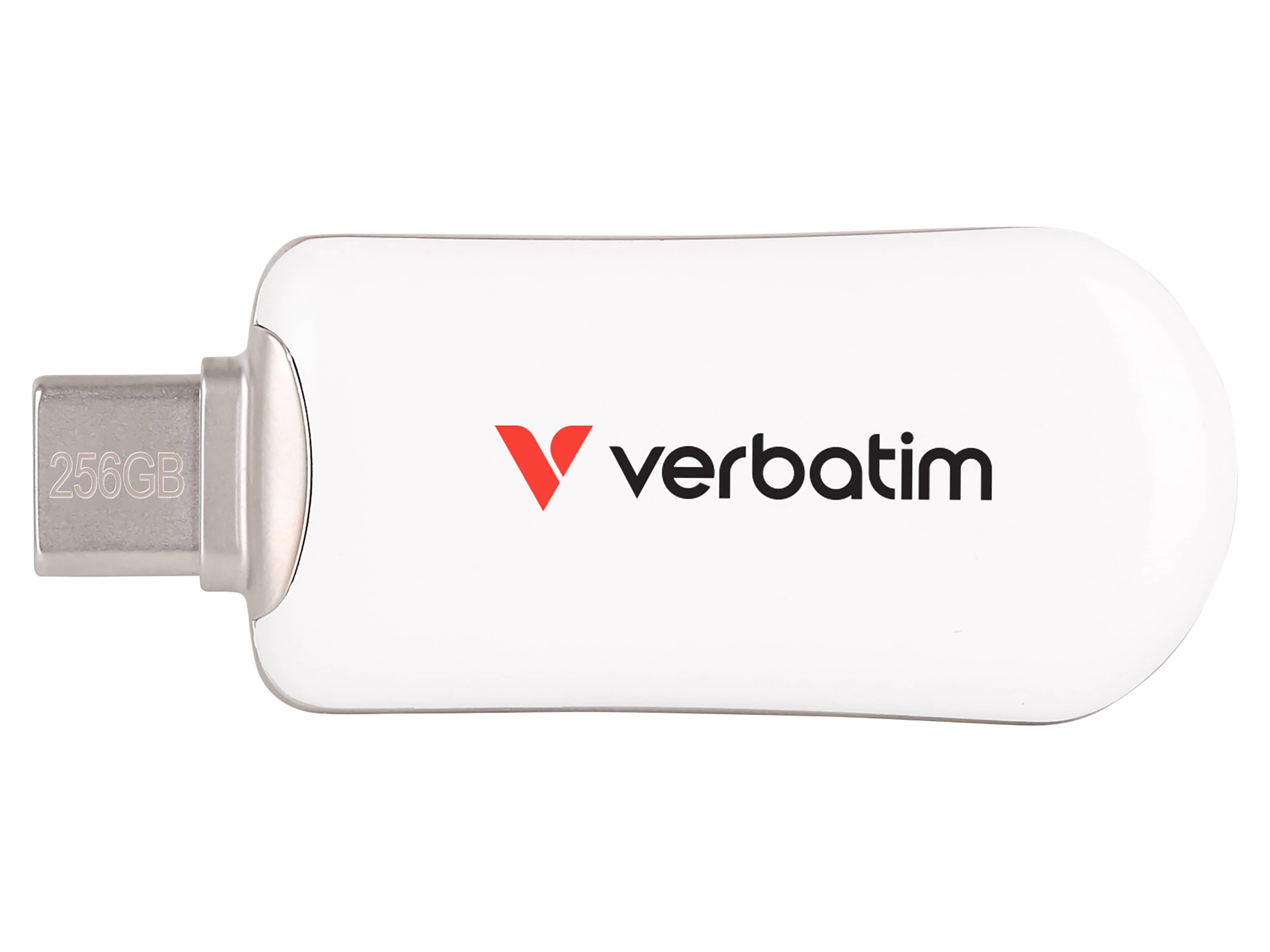 VERBATIM USB-C Stick Plectra 30230 USB 3.2 256GB weiß VERBATIM USB-C Stick Plectra 30230 USB 3.2 256GB weiß
