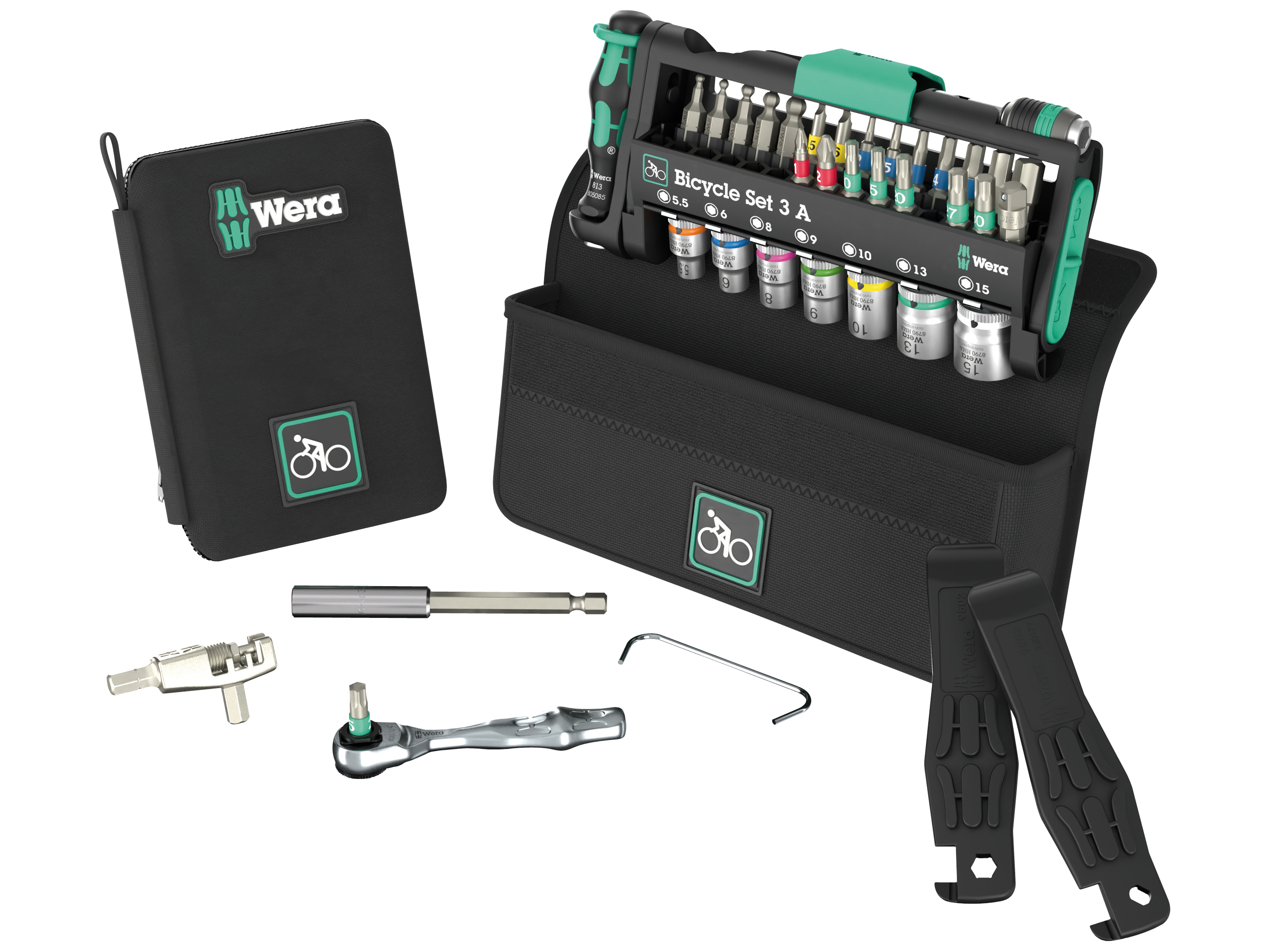 WERA Fahrrad-Werkzeug-Set, Bicycle Set 3 A, 05004188001, 40-teilig WERA Fahrrad-Werkzeug-Set, Bicycle Set 3 A, 05004188001, 40-teilig