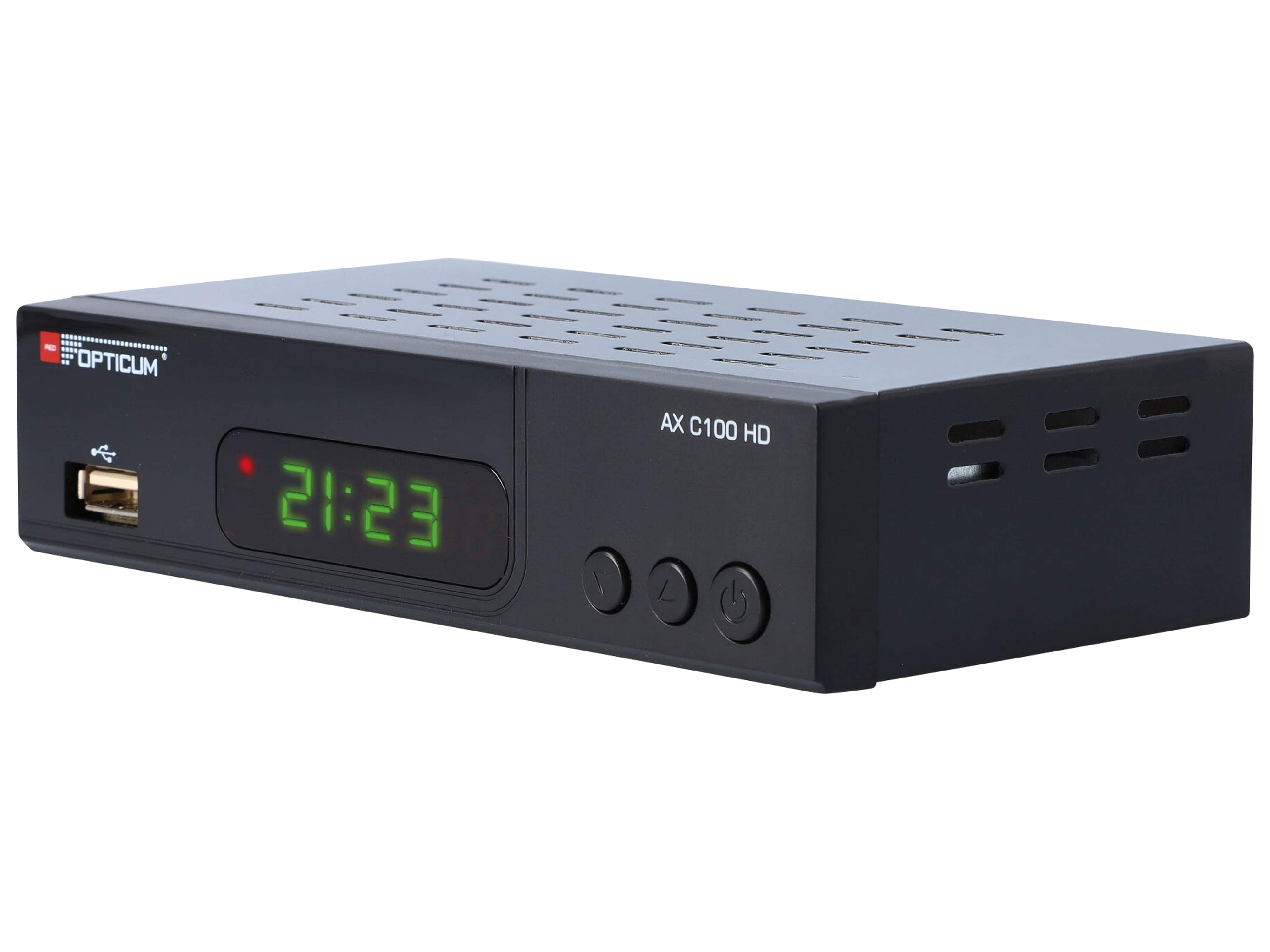 RED OPTICUM DVB-C HDTV-Receiver AX C100 HD, schwarz