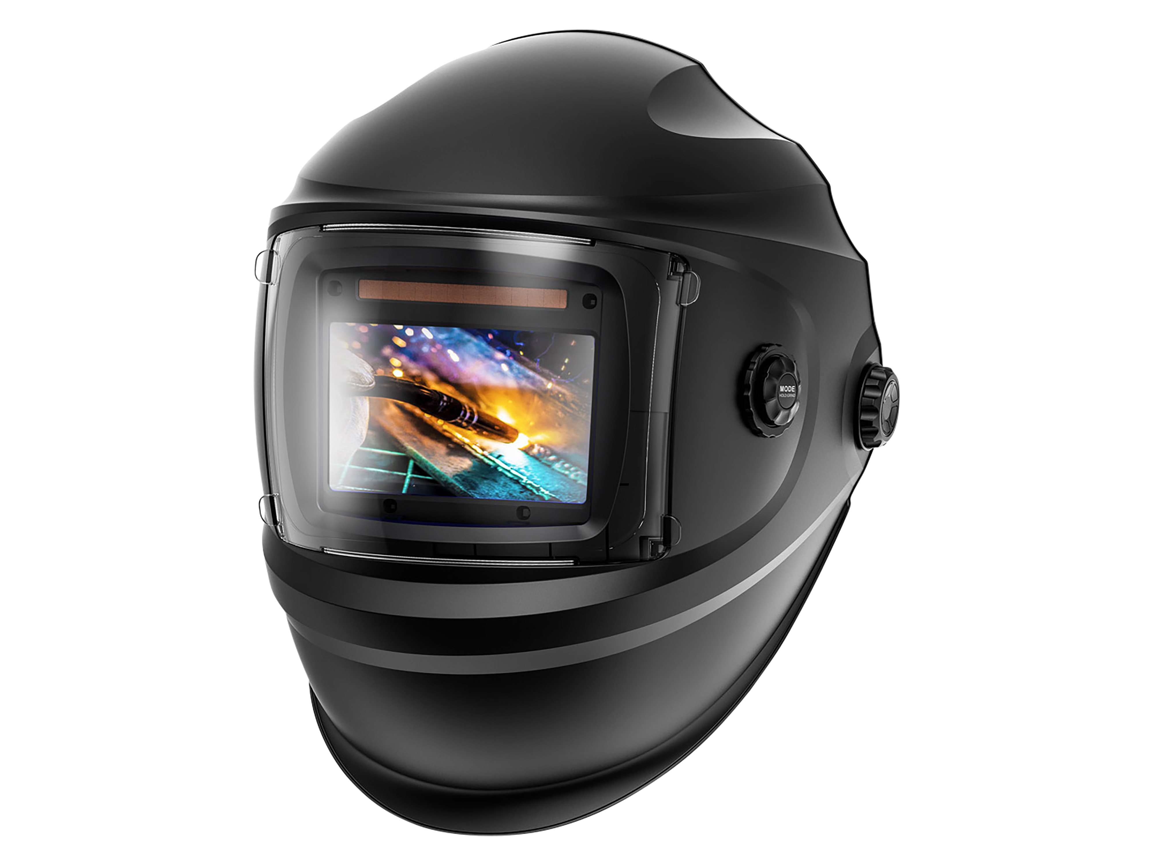 STAHLWERK Automatik-Schweißhelm BULLET, 3-in-1