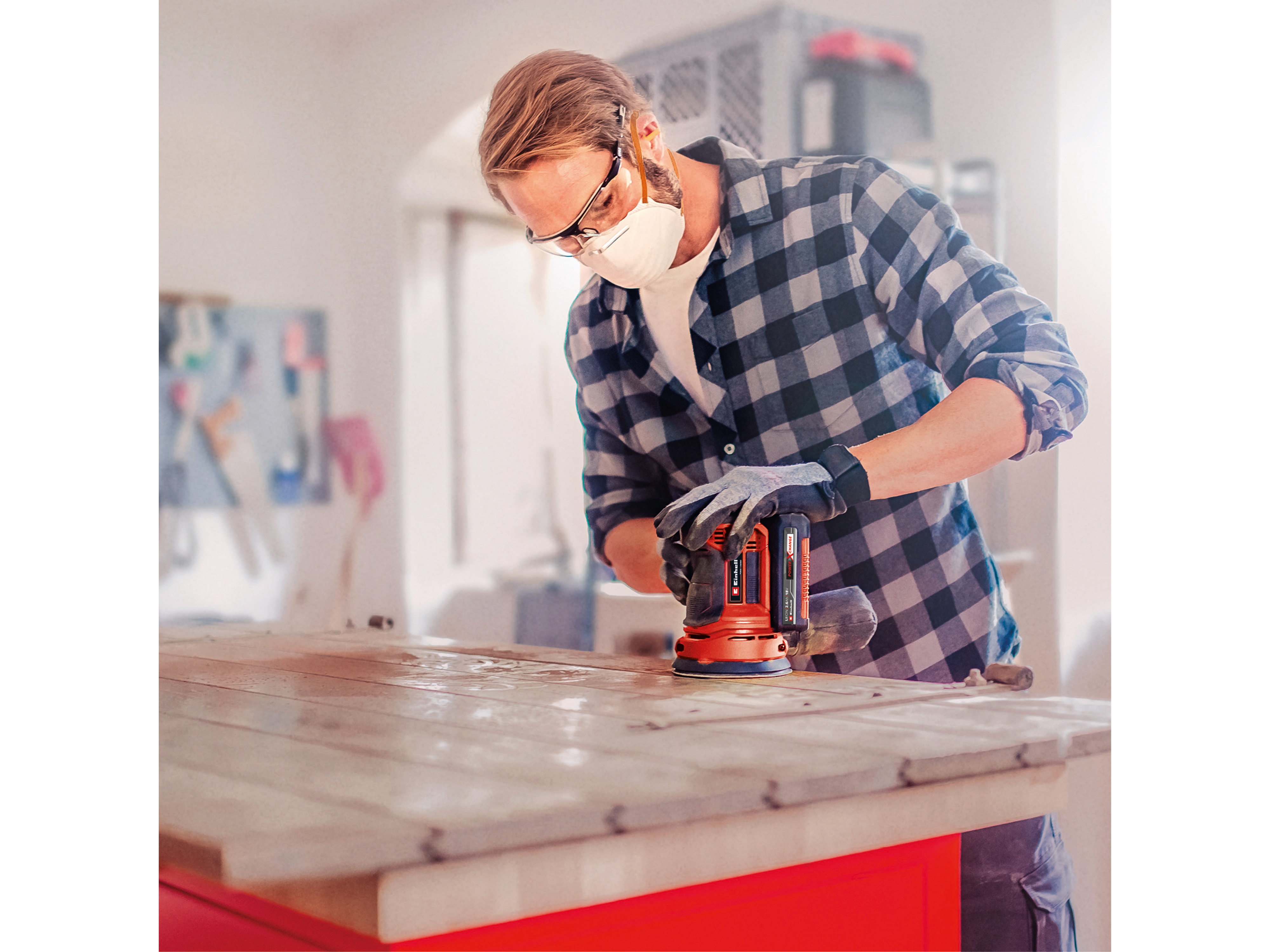 EINHELL Akku-Exzenterschleifer TE-RS 18 Li, Solo