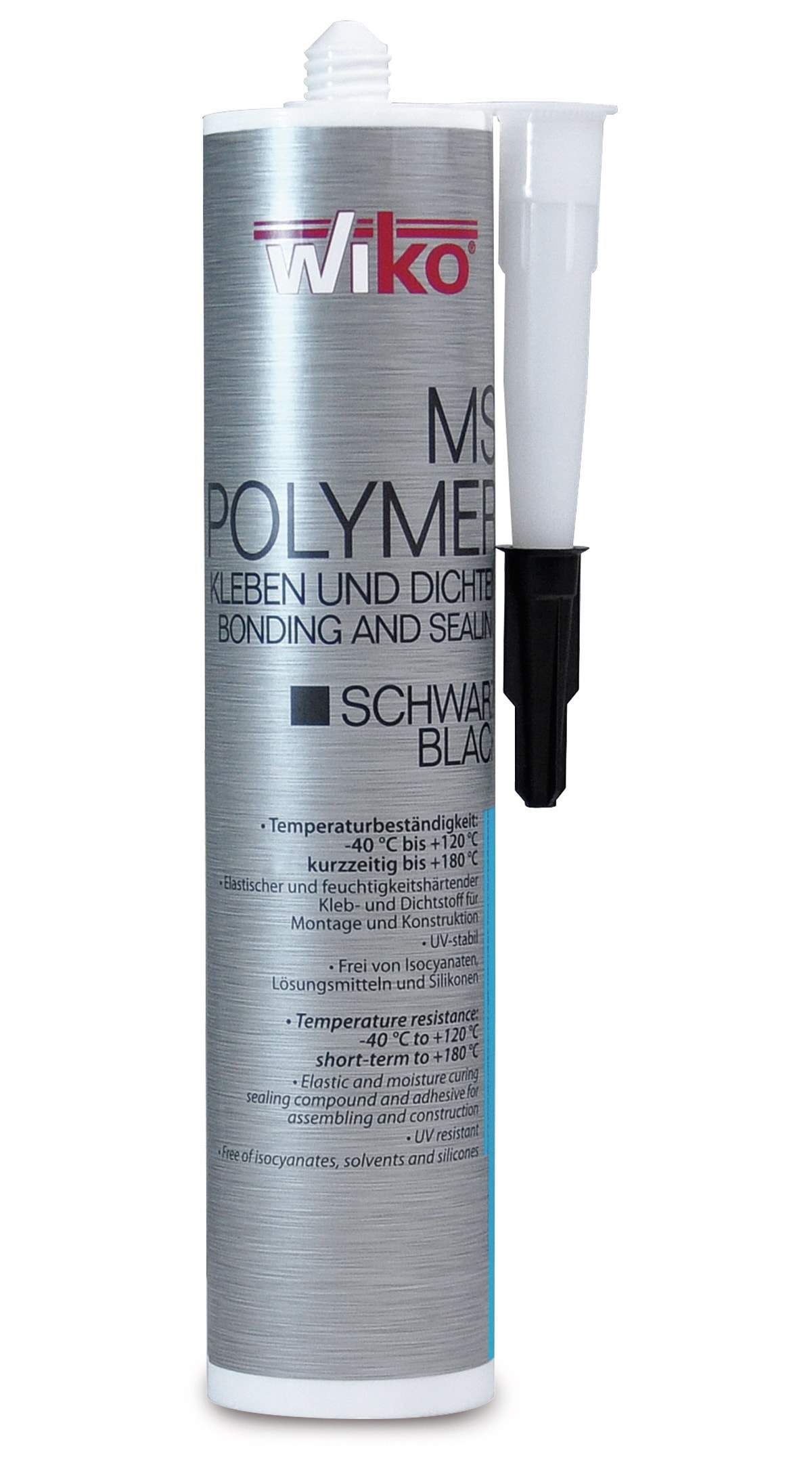 WIKO MS Polymer Kleb-/Dichtstoff, 290 ml, schwarz WIKO MS Polymer Kleb-/Dichtstoff, 290 ml, schwarz