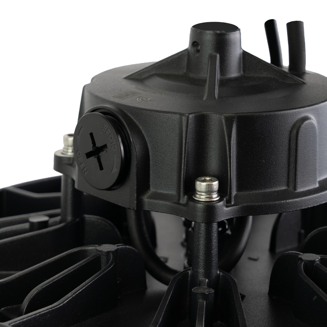 ENOVALITE LED-HighBay-Leuchte, UFO, 60...100 W, 4000 K, EEK: C, 9600...16000 lm, dimmbar, IP65, schwarz