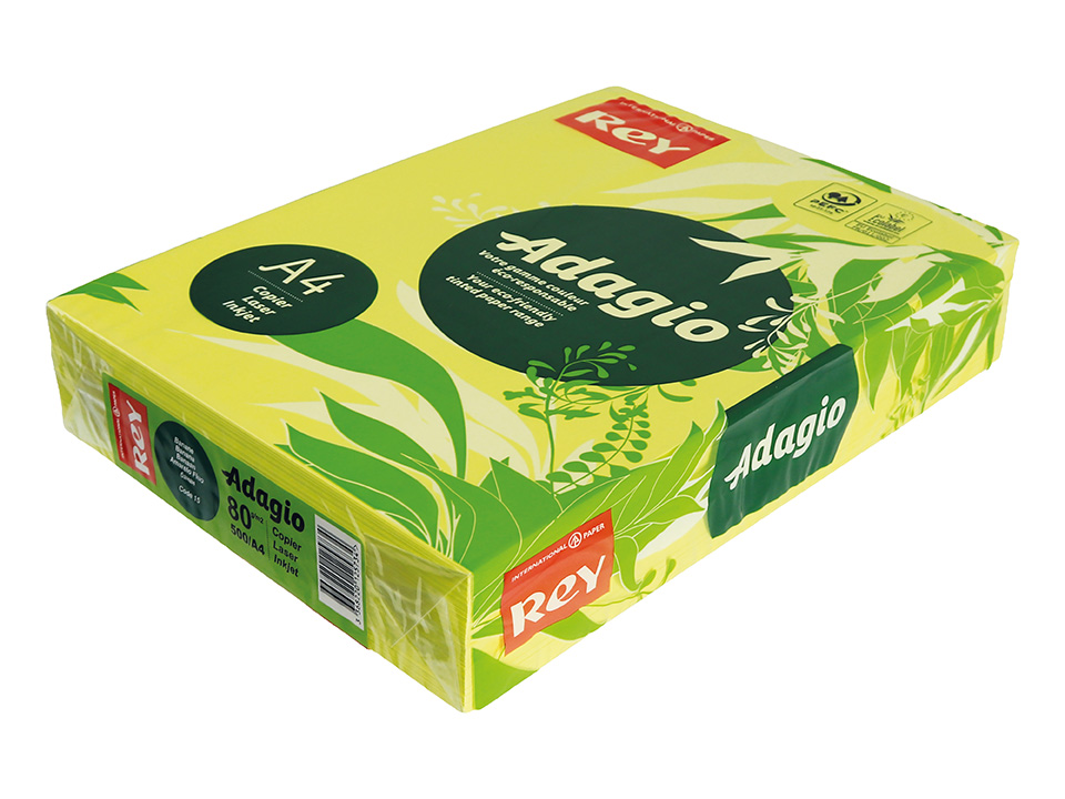 ADAGIO Kopierpapier A4, Banane, 80 g/m² ADAGIO Kopierpapier A4, Banane, 80 g/m²