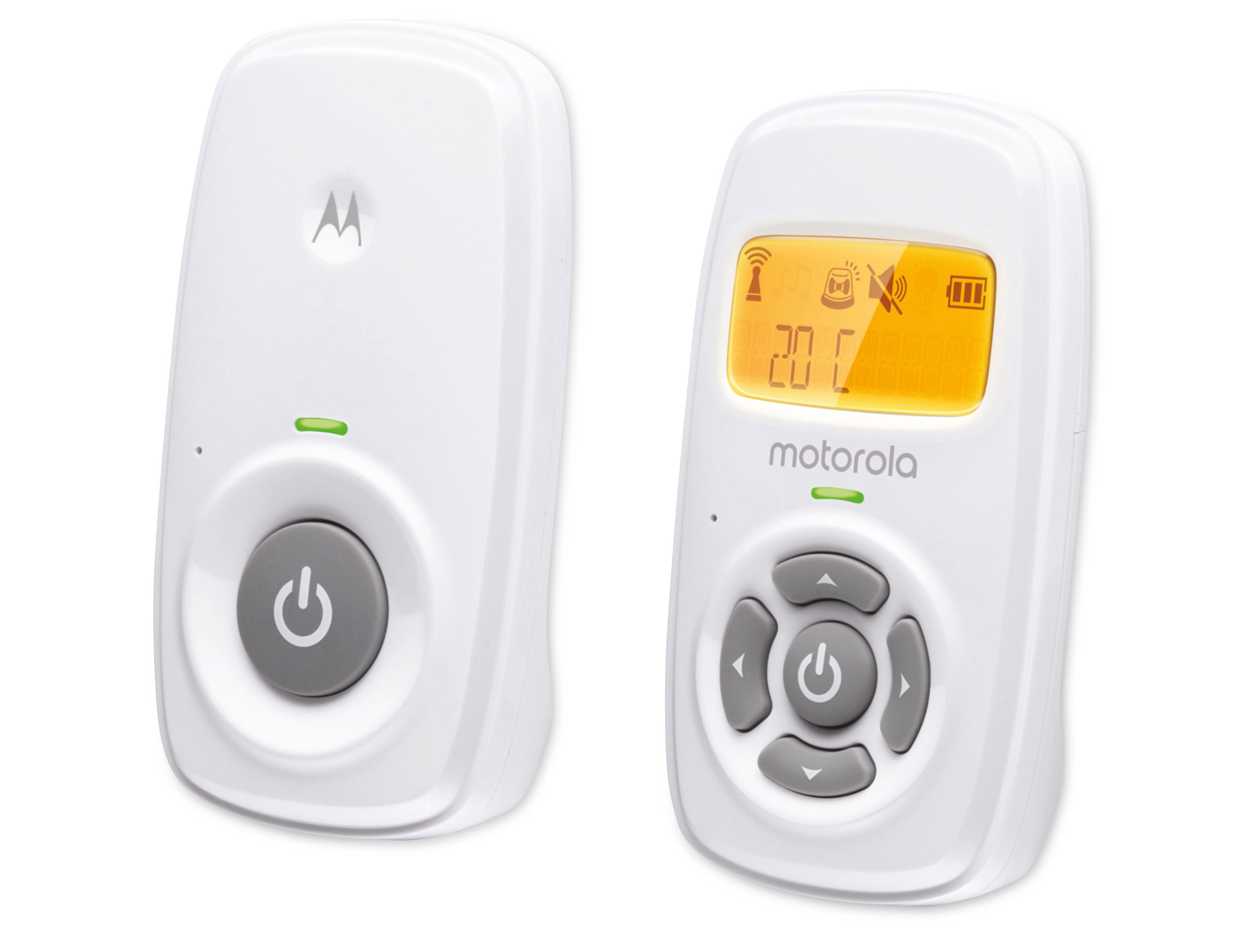 MOTOROLA PMR Babyphone MBP24, weiß, 2x AAA Batterien
