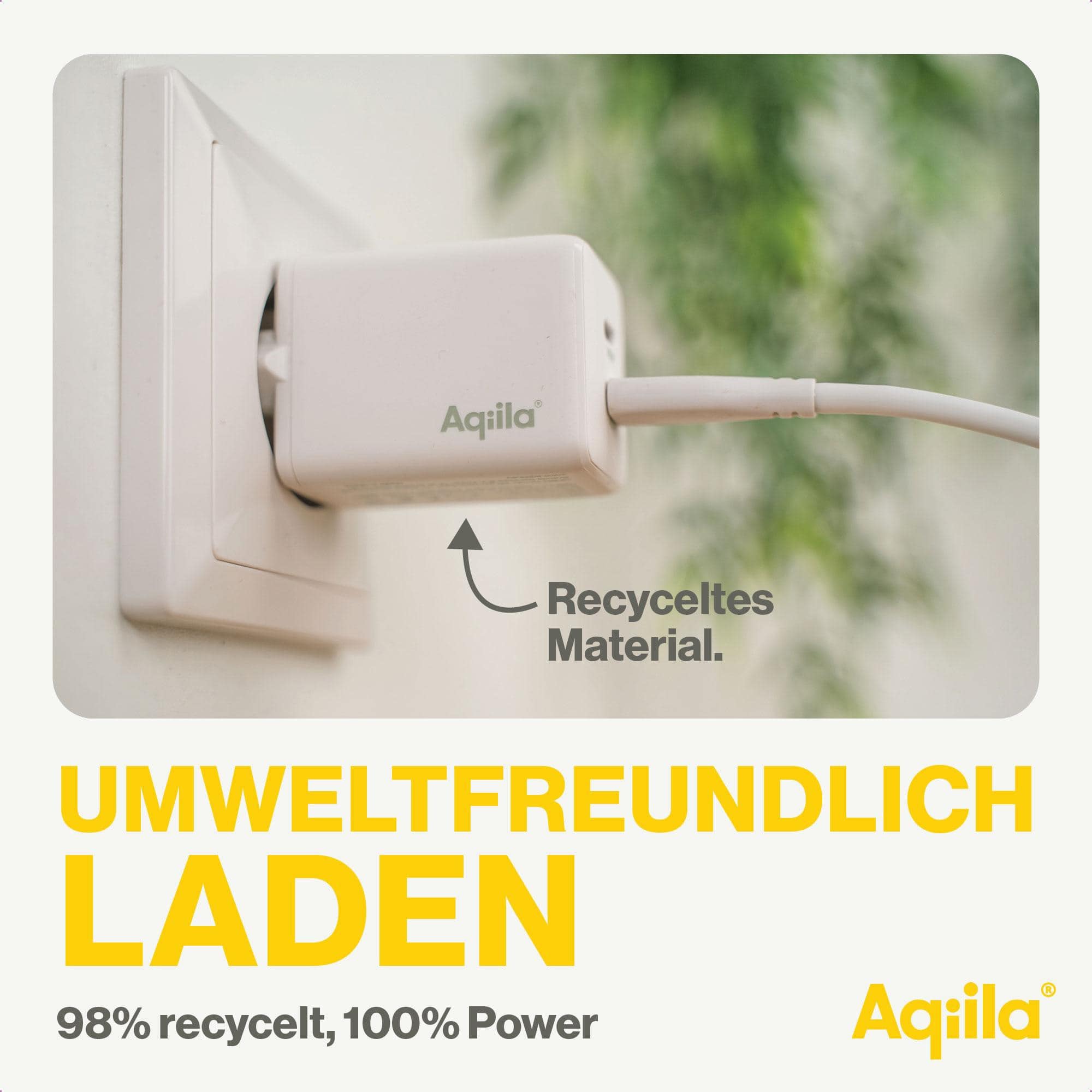 AQIILA USB-Lader Chargebird W2, 45 W, 2-fach, 2x USB-C, weiß AQIILA USB-Lader Chargebird W2, 45 W, 2-fach, 2x USB-C, weiß