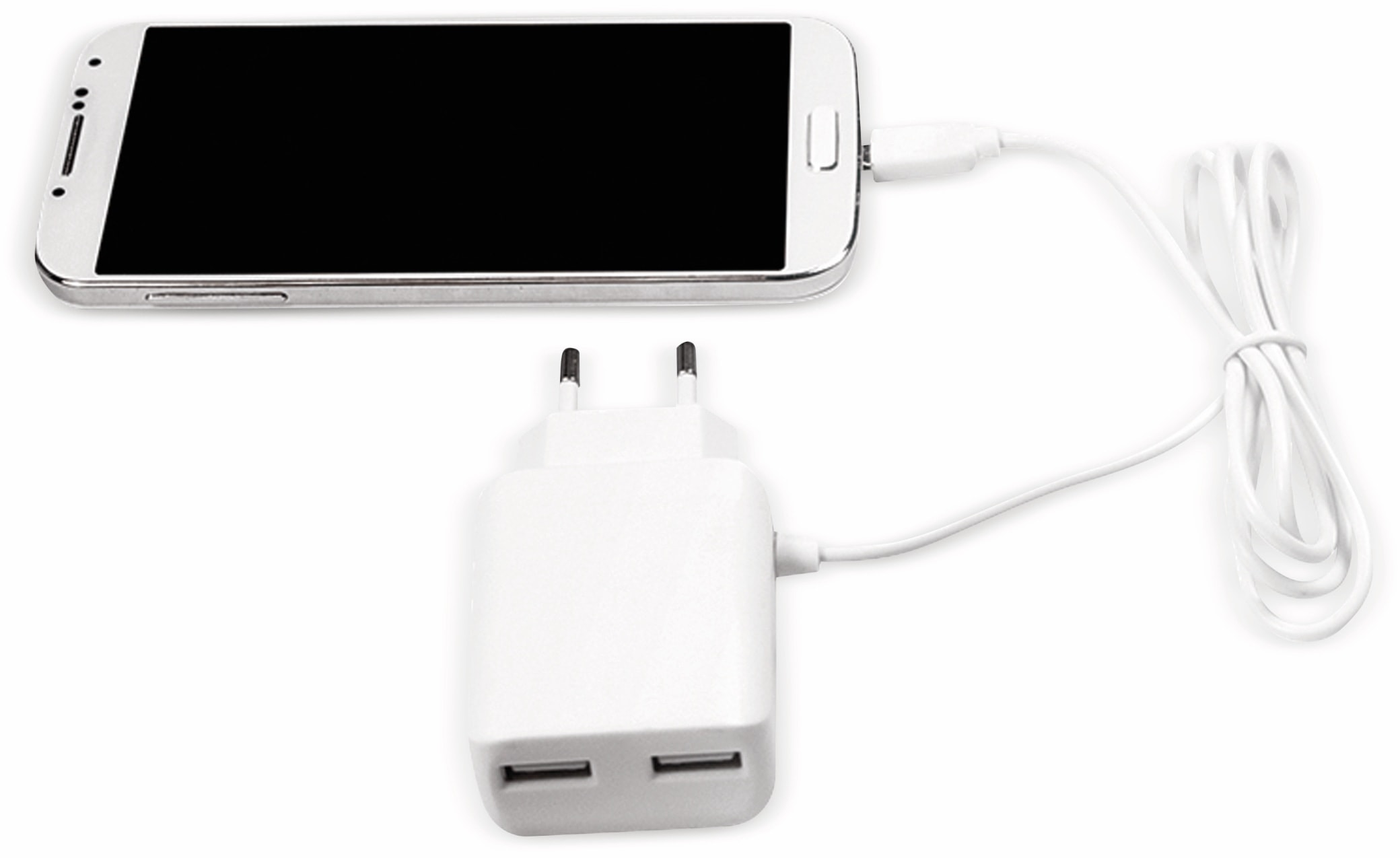 LOGILINK USB-Ladegerät PA0157W, 5V/2,1A, 10,5 W, weiß LOGILINK USB-Ladegerät PA0157W, 5V/2,1A, 10,5 W, weiß