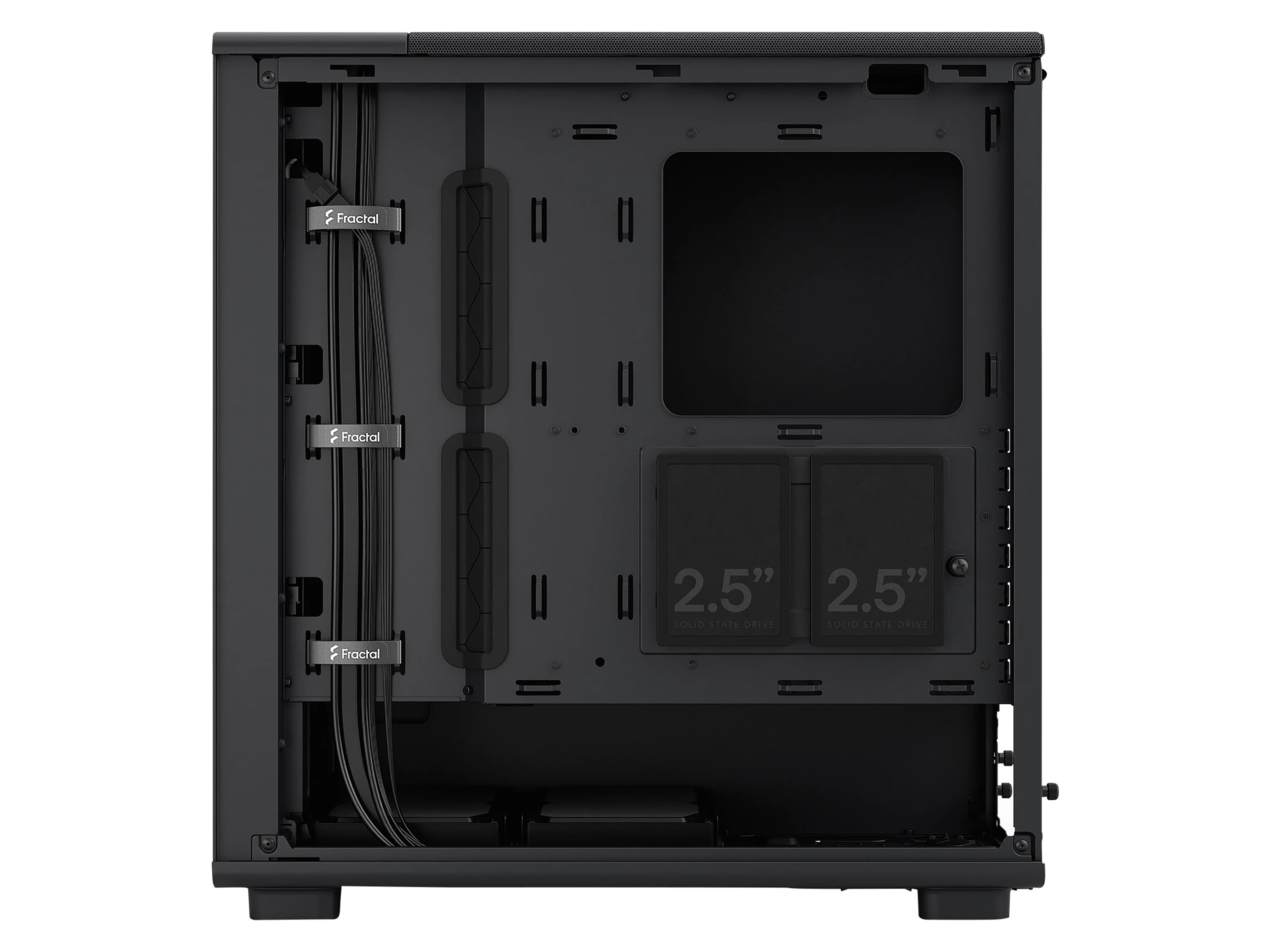 FRACTAL Midi Tower Design Epoch Black Solid