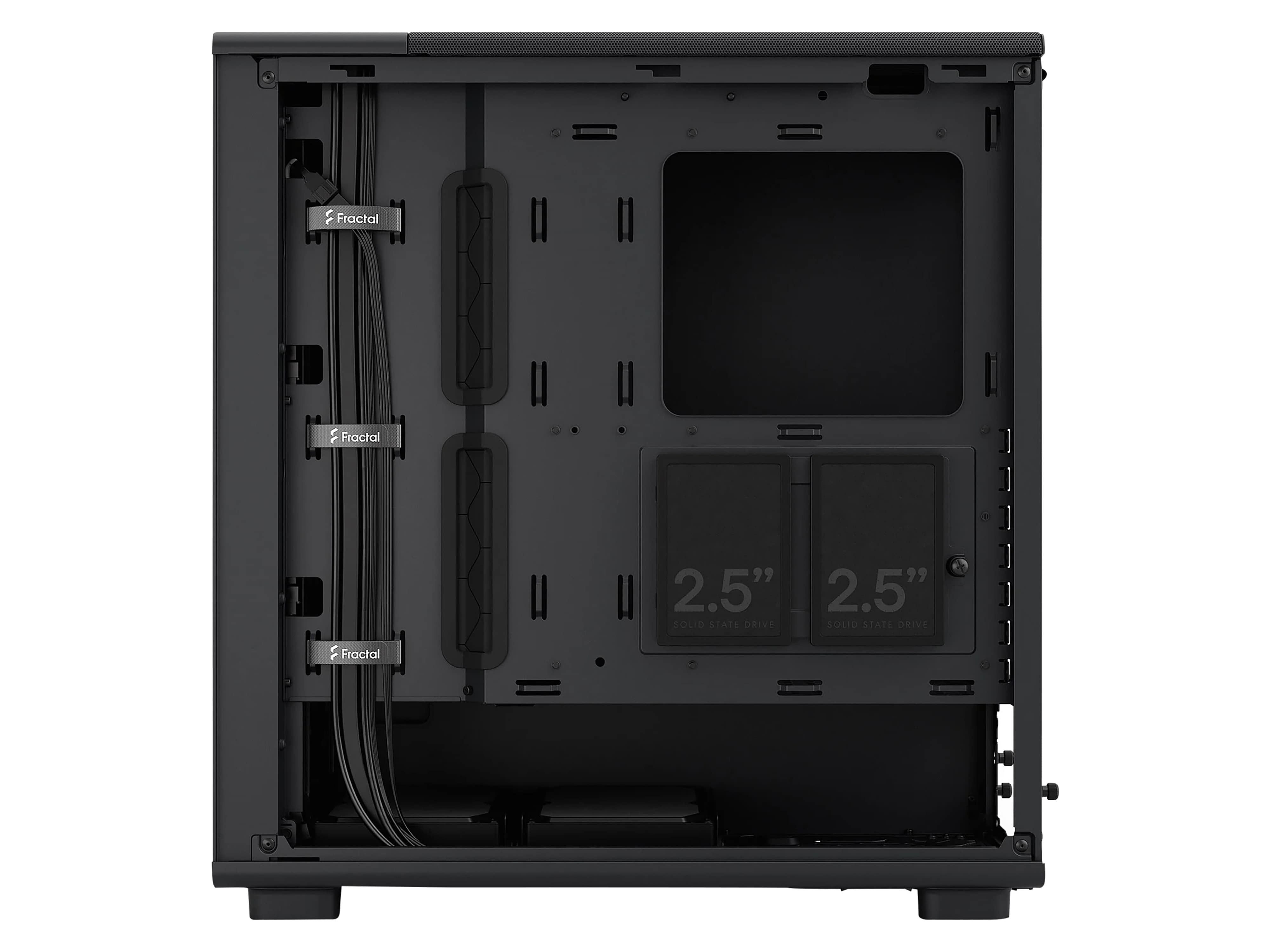 FRACTAL Midi Tower Design Epoch Black Solid