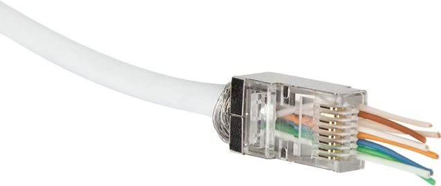 LOGILINK RJ45-Modularstecker, Cat.6, geschirmt, vorne offen, 50 Stk.