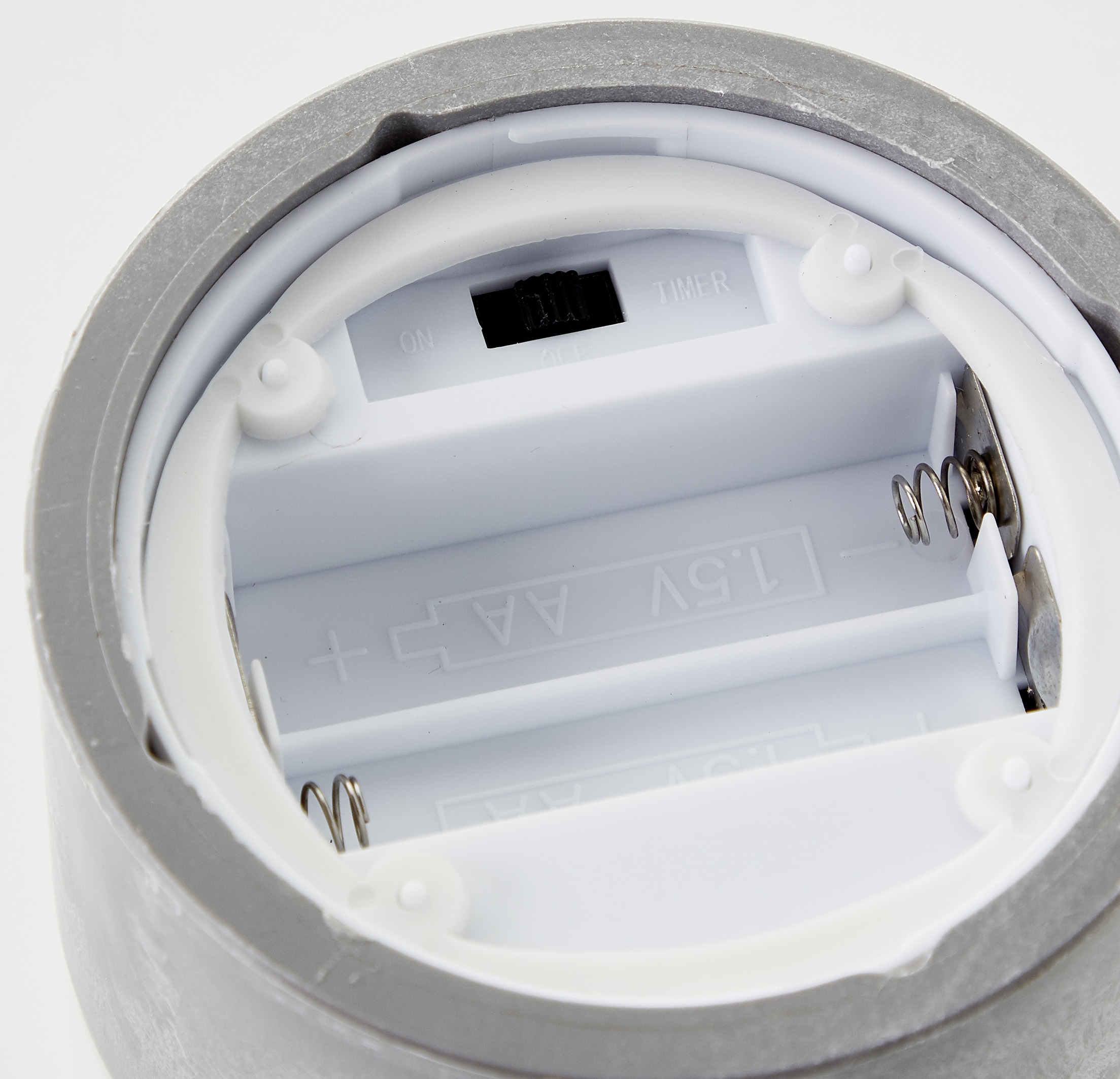 BRILLIANT LED Tischleuchten Kerzen Bougie, grau, rauchglas, 3 Stück