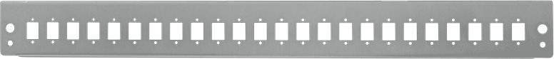 LOGILINK Frontblende FB2401G, grau, für 19" Spleißbox, 24x LC/SC Simplex