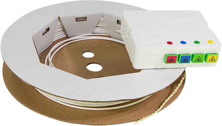 LOGILINK FTTH-Anschlussbox FB4SC30, 4x SC/APC, mit 30 m Verlegekabel