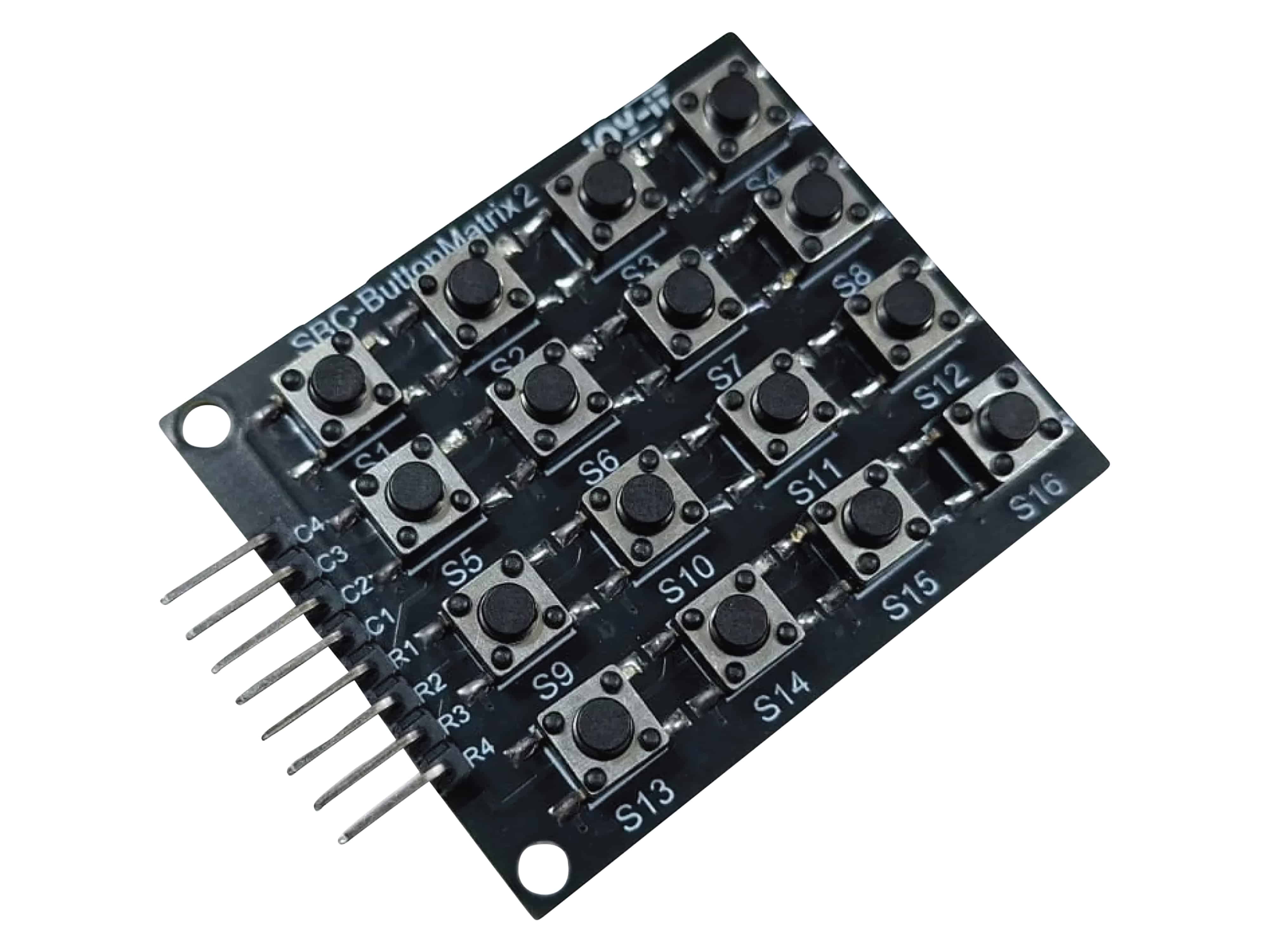 JOY-IT 4x4 Tastenmatrix, 16 taktile Tasten, 0... 12 V, schwarz